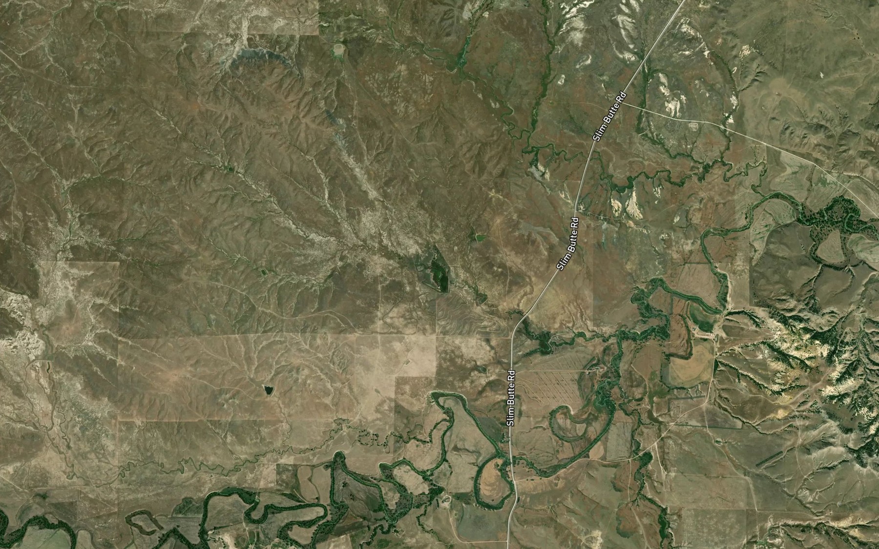 Satellite map of the Jones Reservoir