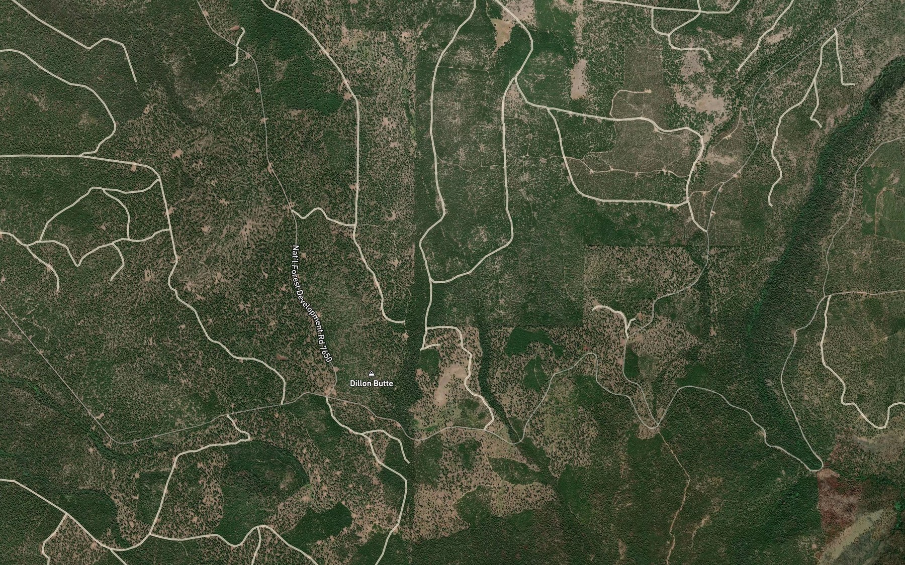 Satellite map of the Coffeepot Spring