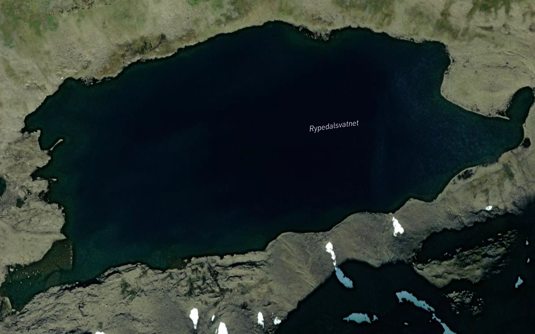 Satellite map of the Rypedalsvatnet