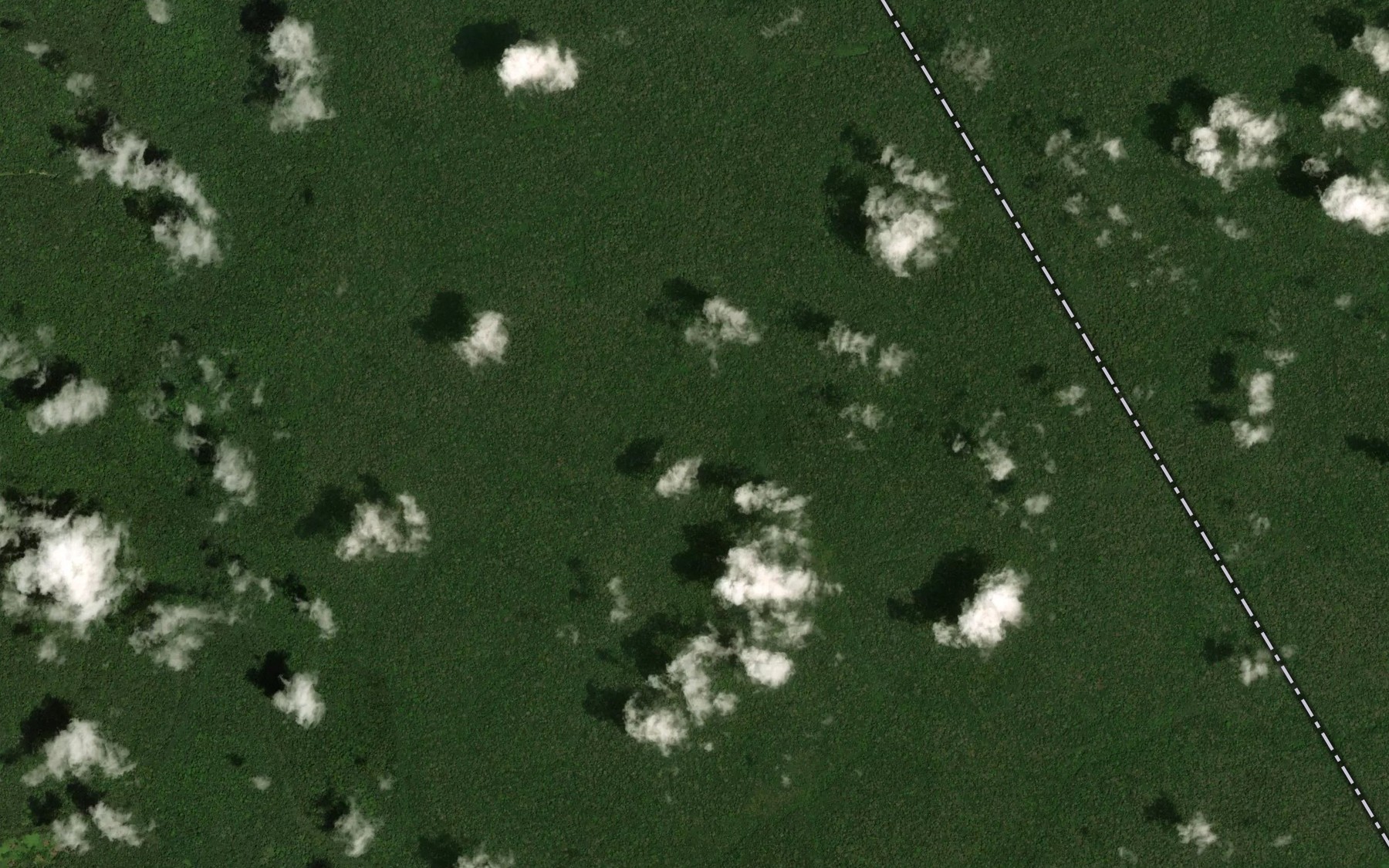 Satellite map of the Zarengo