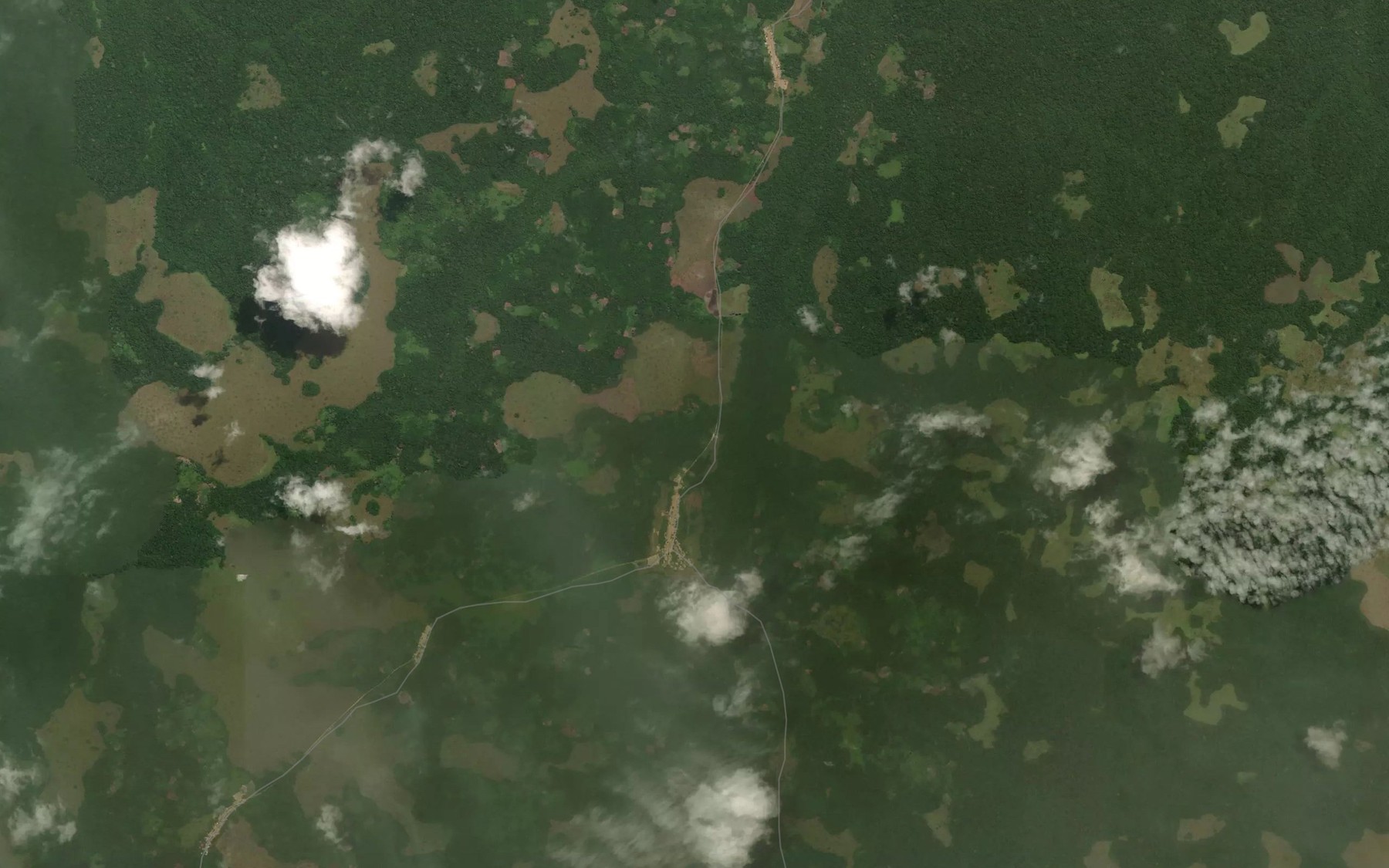 Satellite map of the Oula