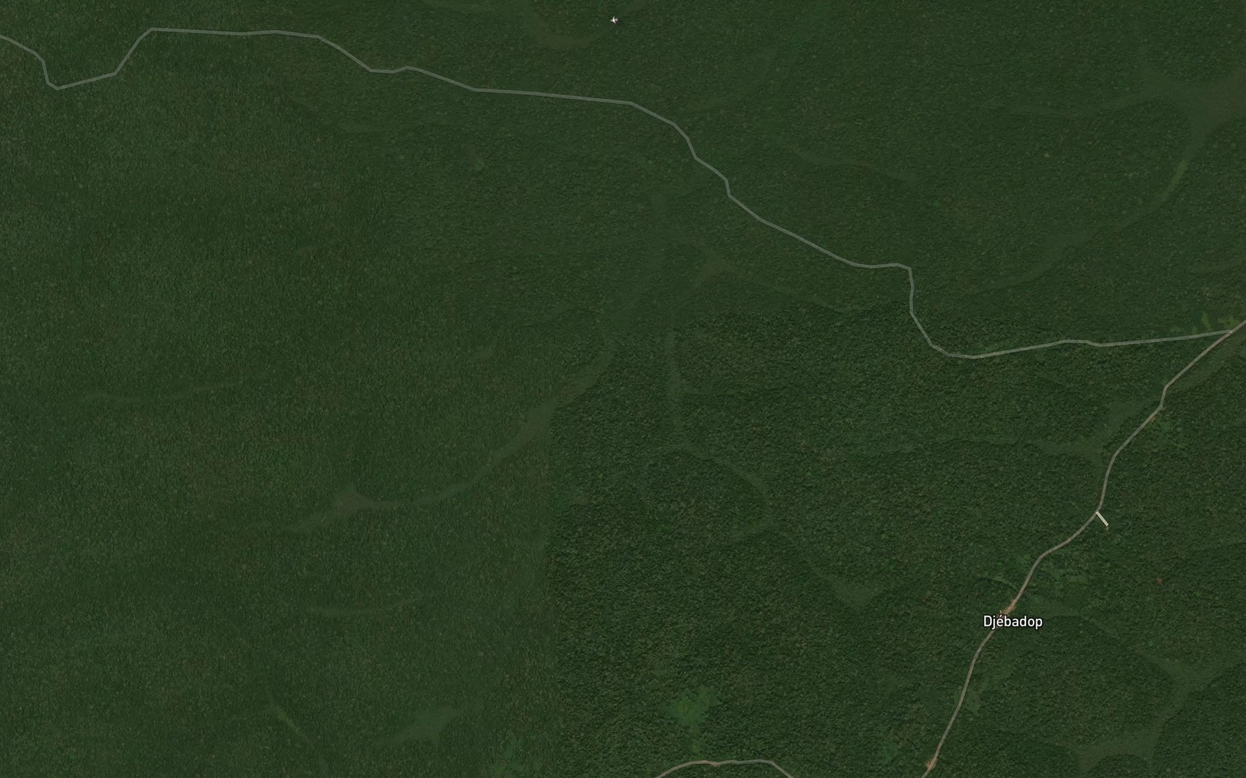 Satellite map of the Mouako
