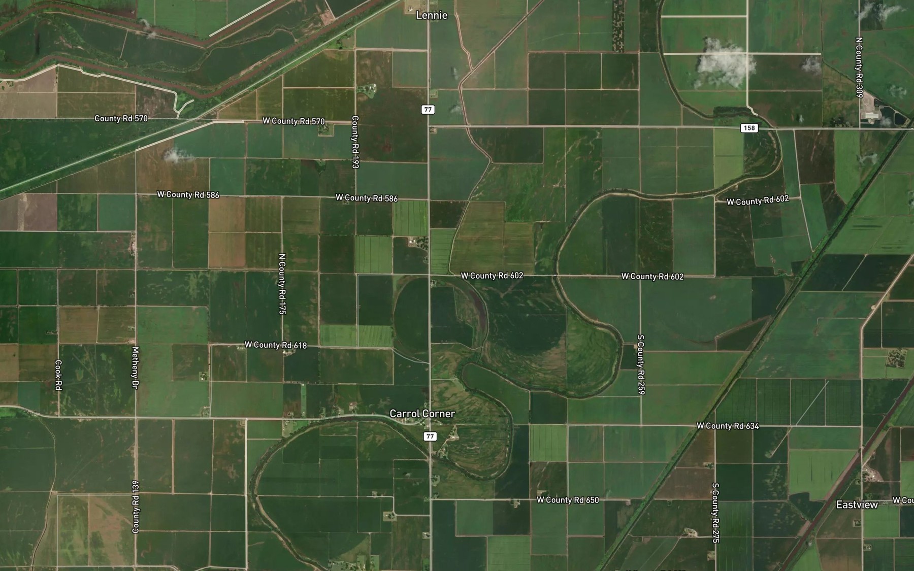 Satellite map of the Ditch Number 19