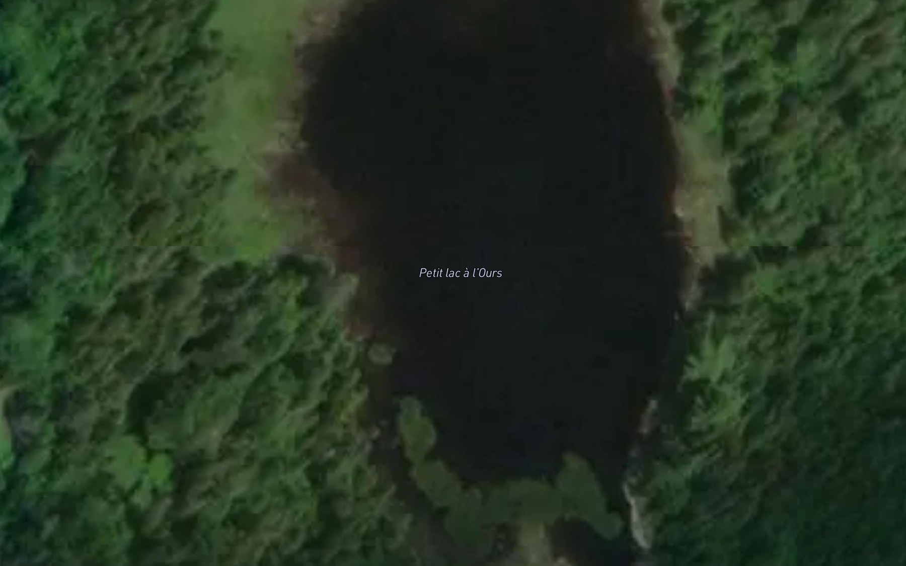 Satellite map of the Petit lac a l'Ours