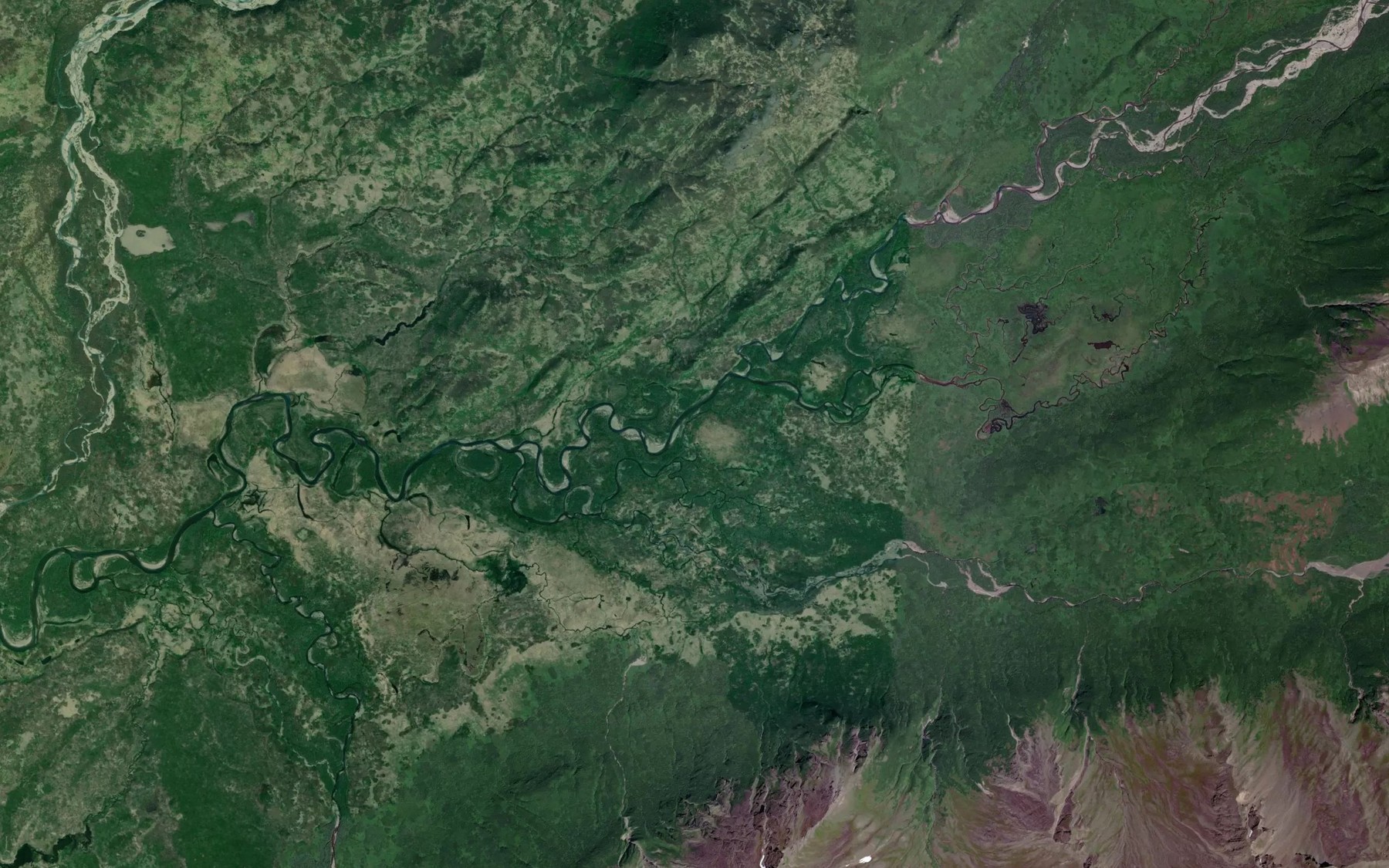 Satellite map of the Broad Creek