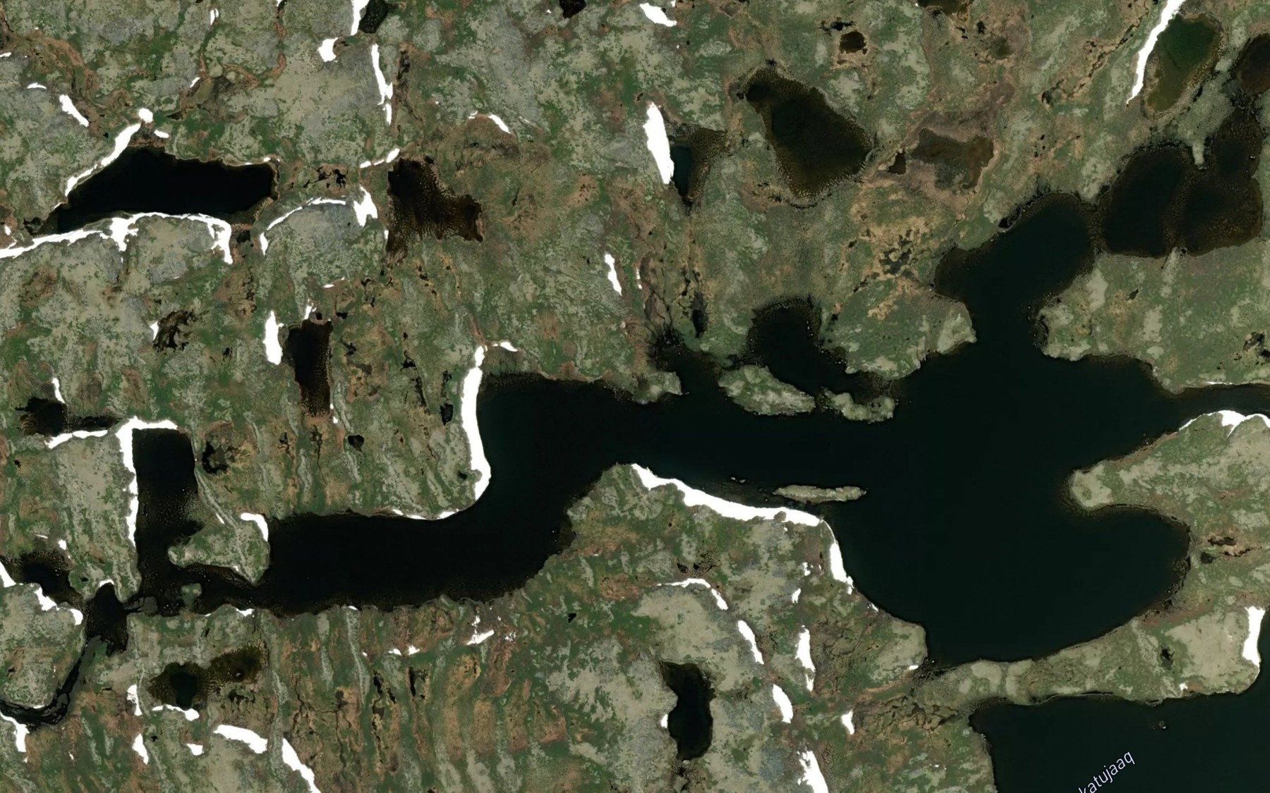 Satellite map of the Lac Iqaluujalik