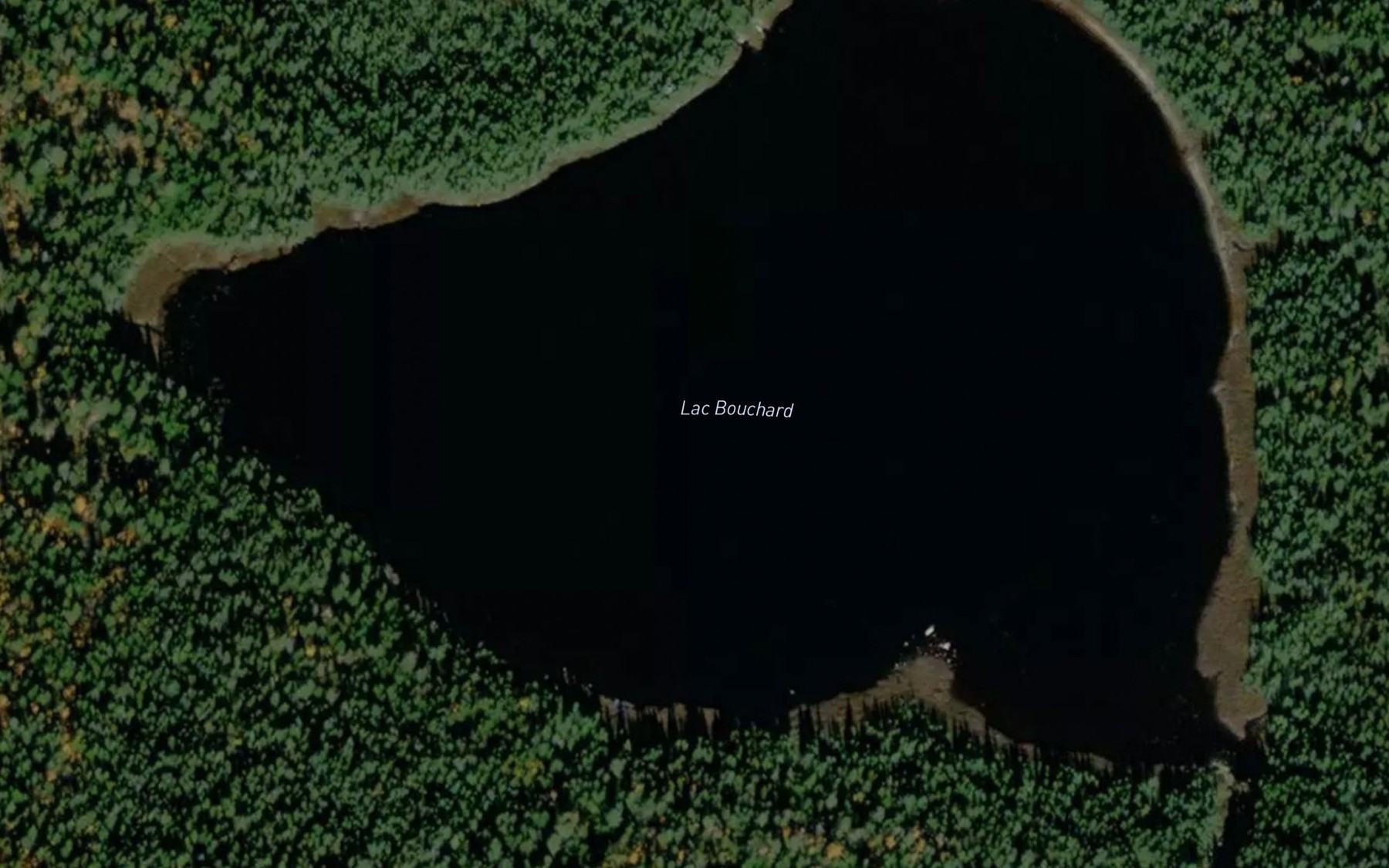 Satellite map of the Lac Bouchard