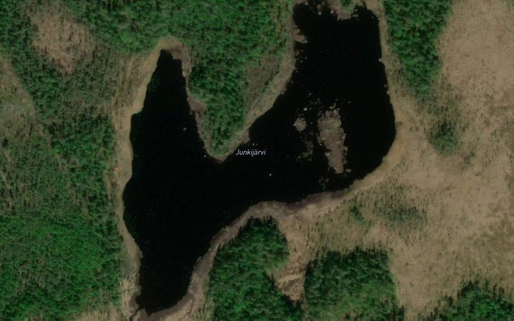 Satellite map of the Junkijarvi