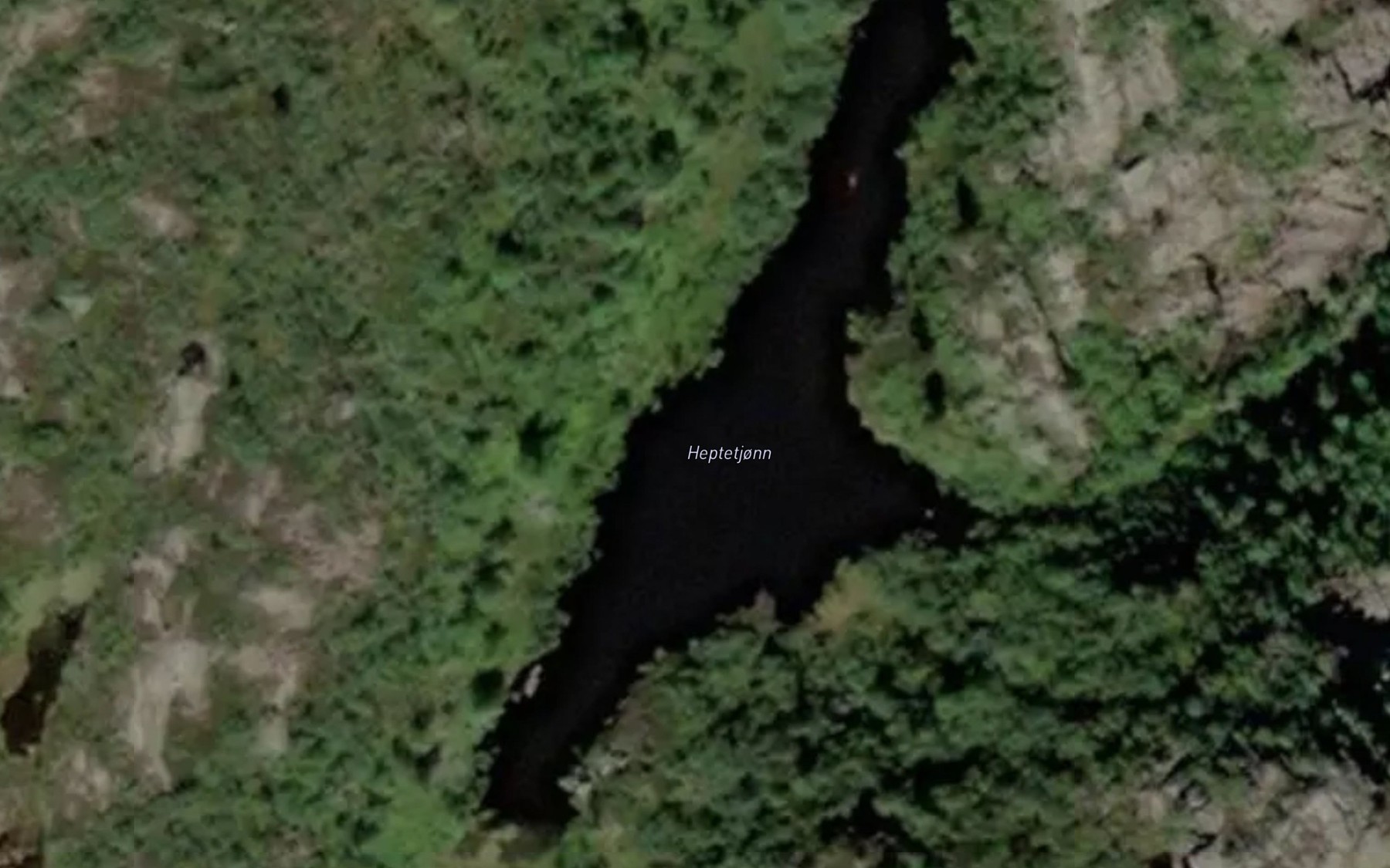 Satellite map of the Heptetjonn