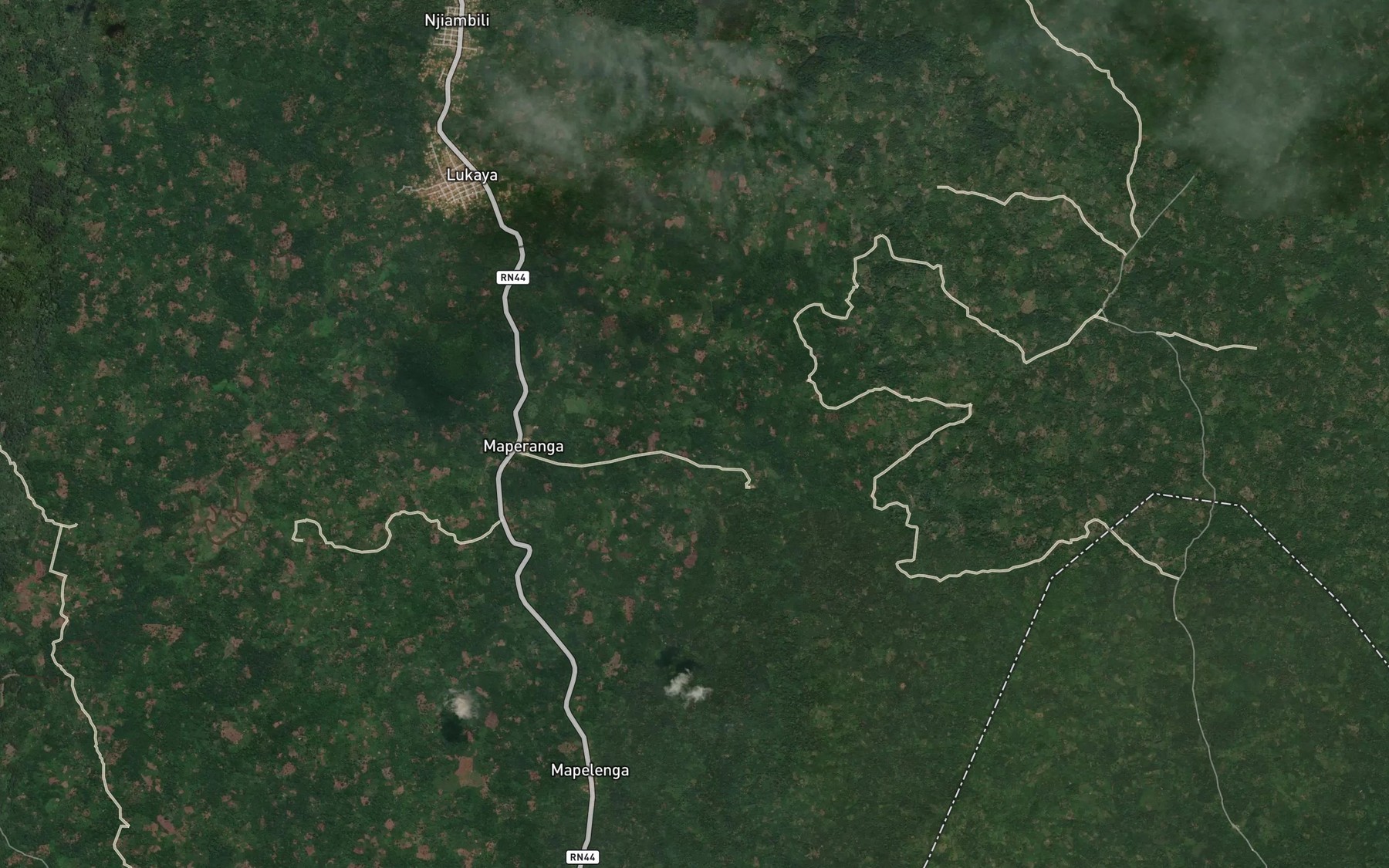 Satellite map of the Mindi