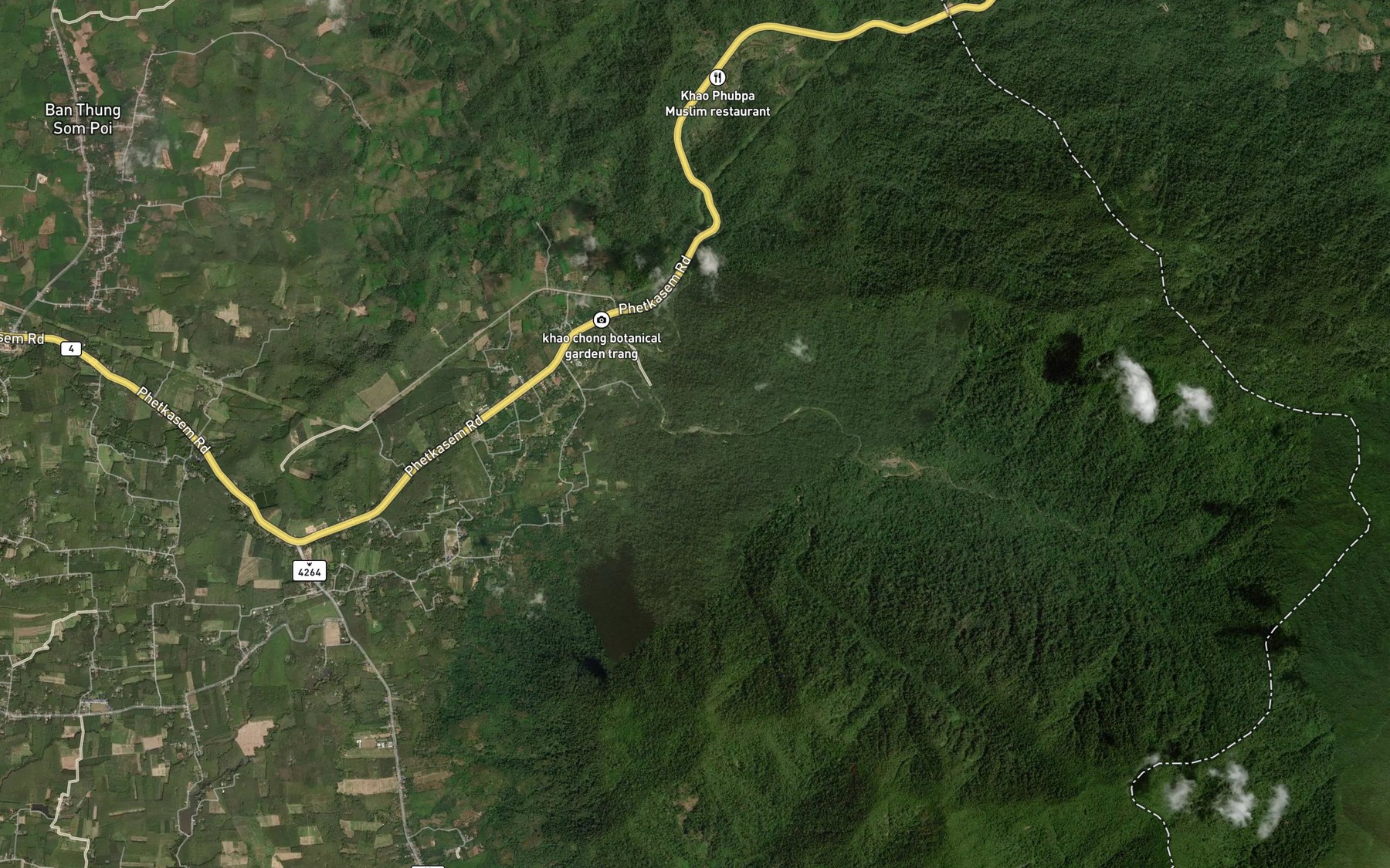 Satellite map of the Nam Tok Ton Yai