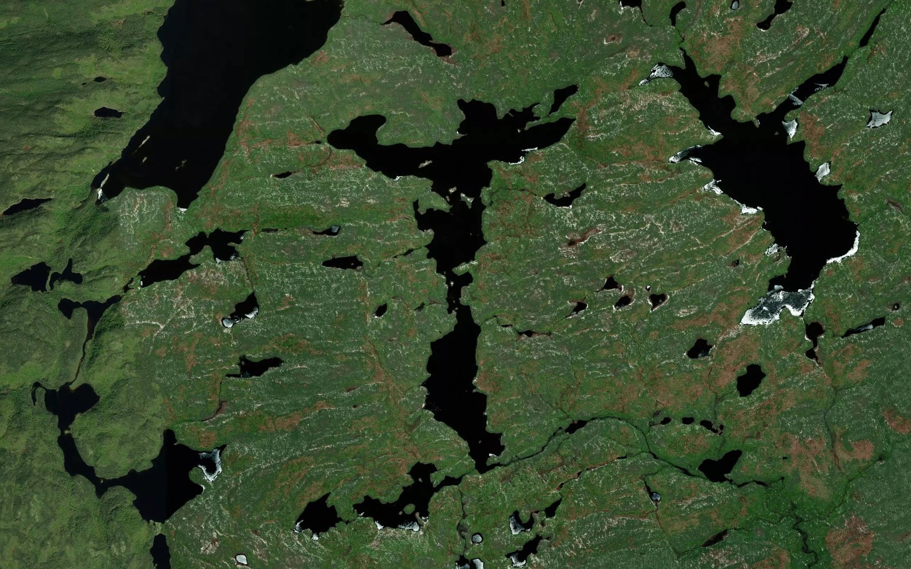 Satellite map of the Lac Kaiahinihkakamat