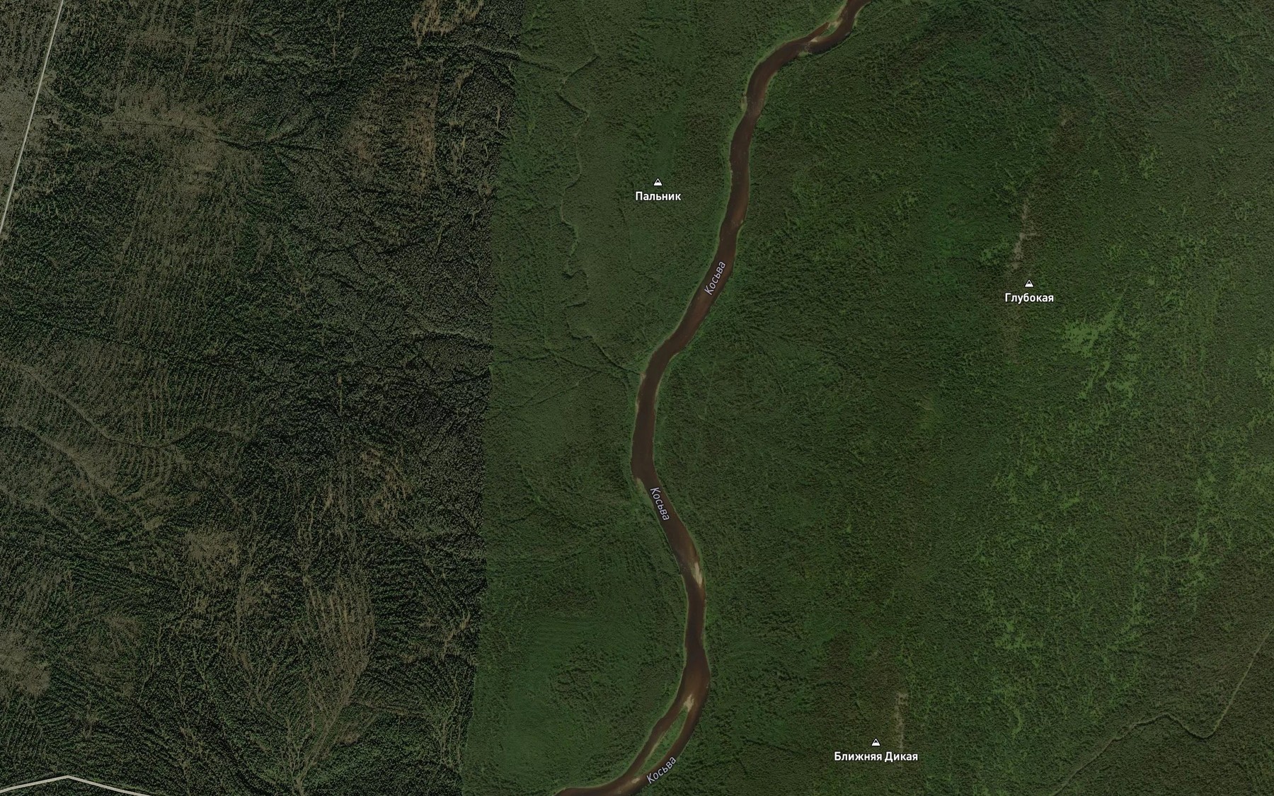 Satellite map of the Pashkovka
