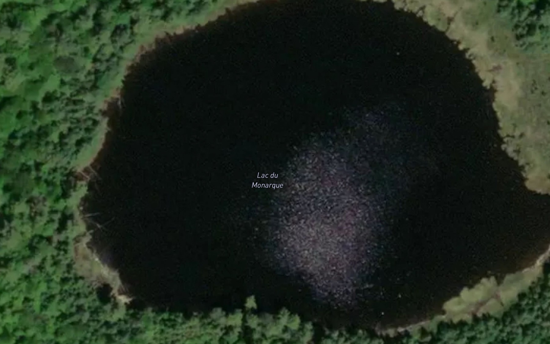 Satellite map of the Lac du Monarque
