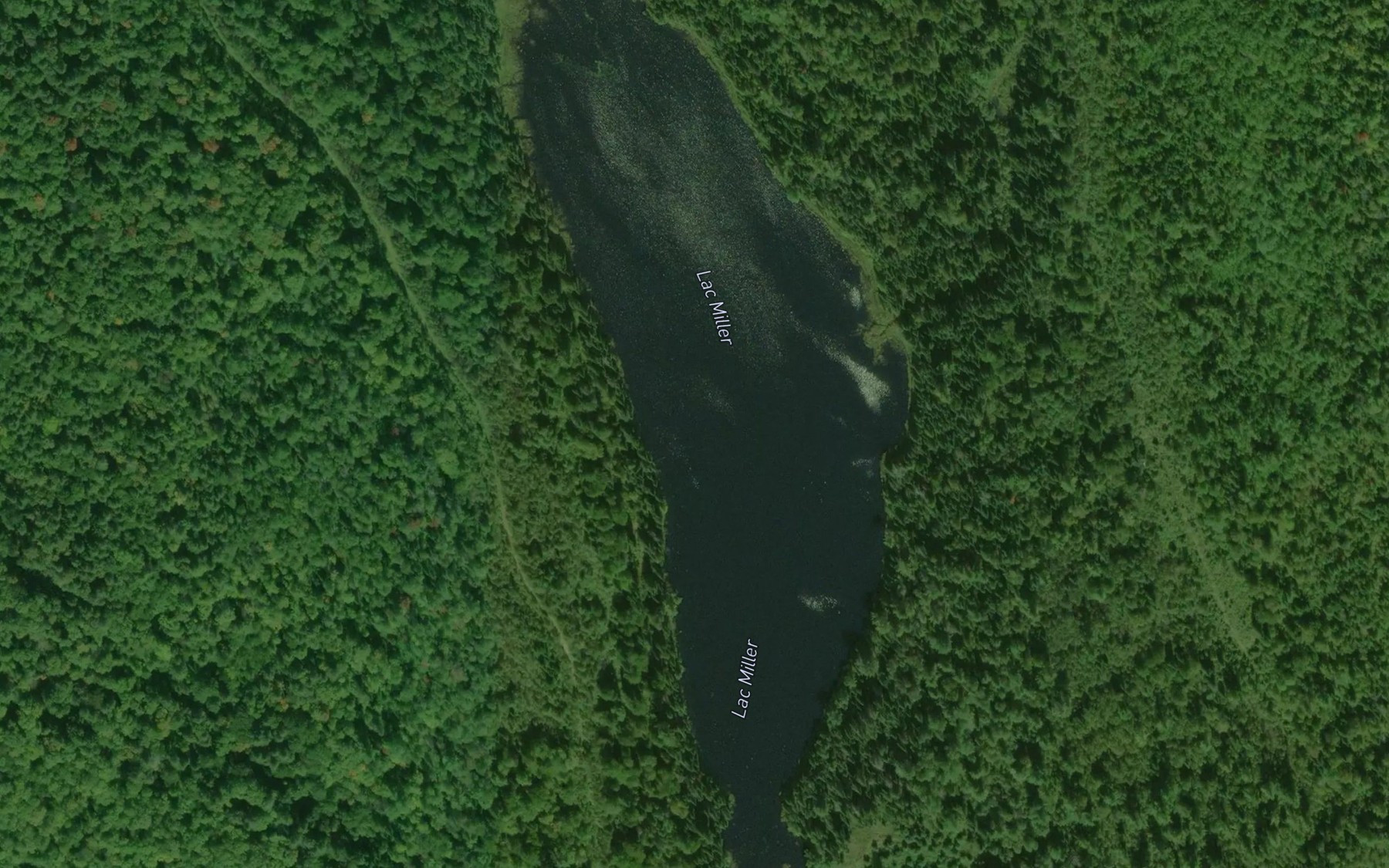Satellite map of the Lac Miller