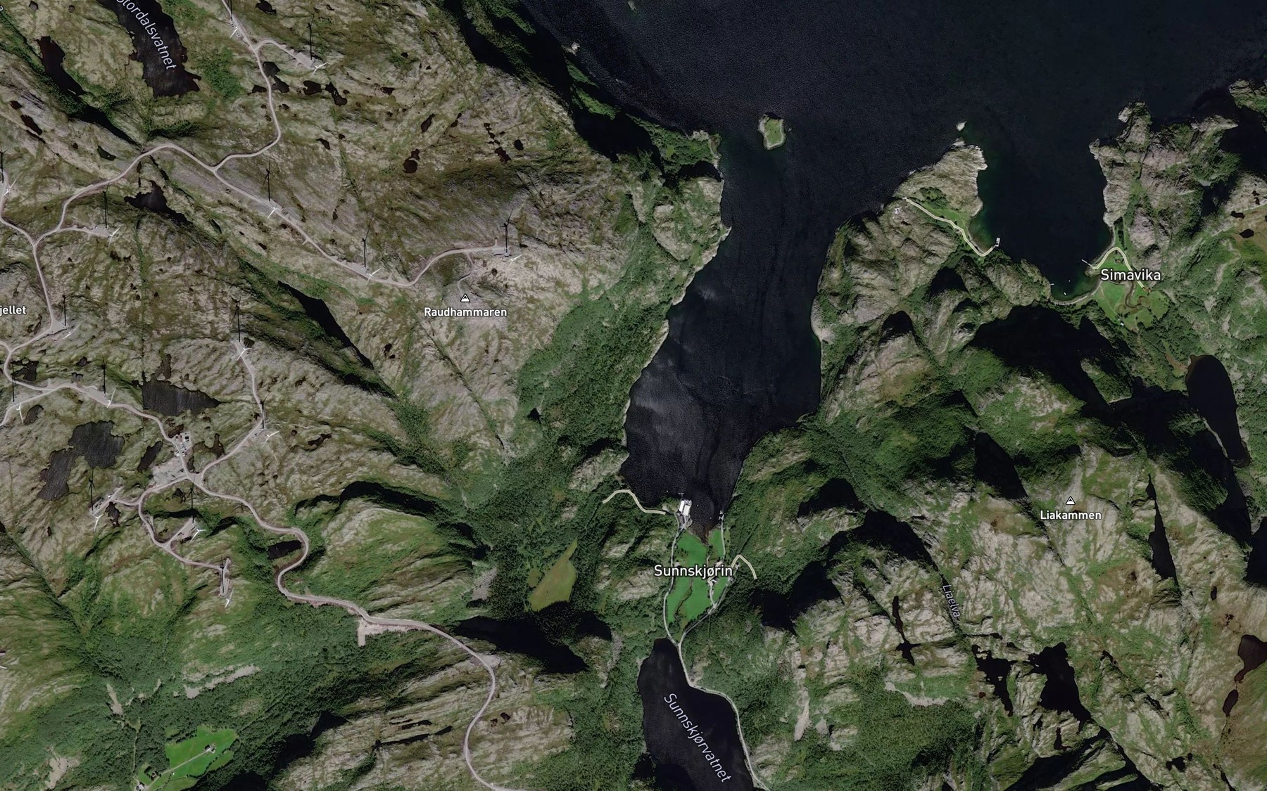 Satellite map of the Batvika