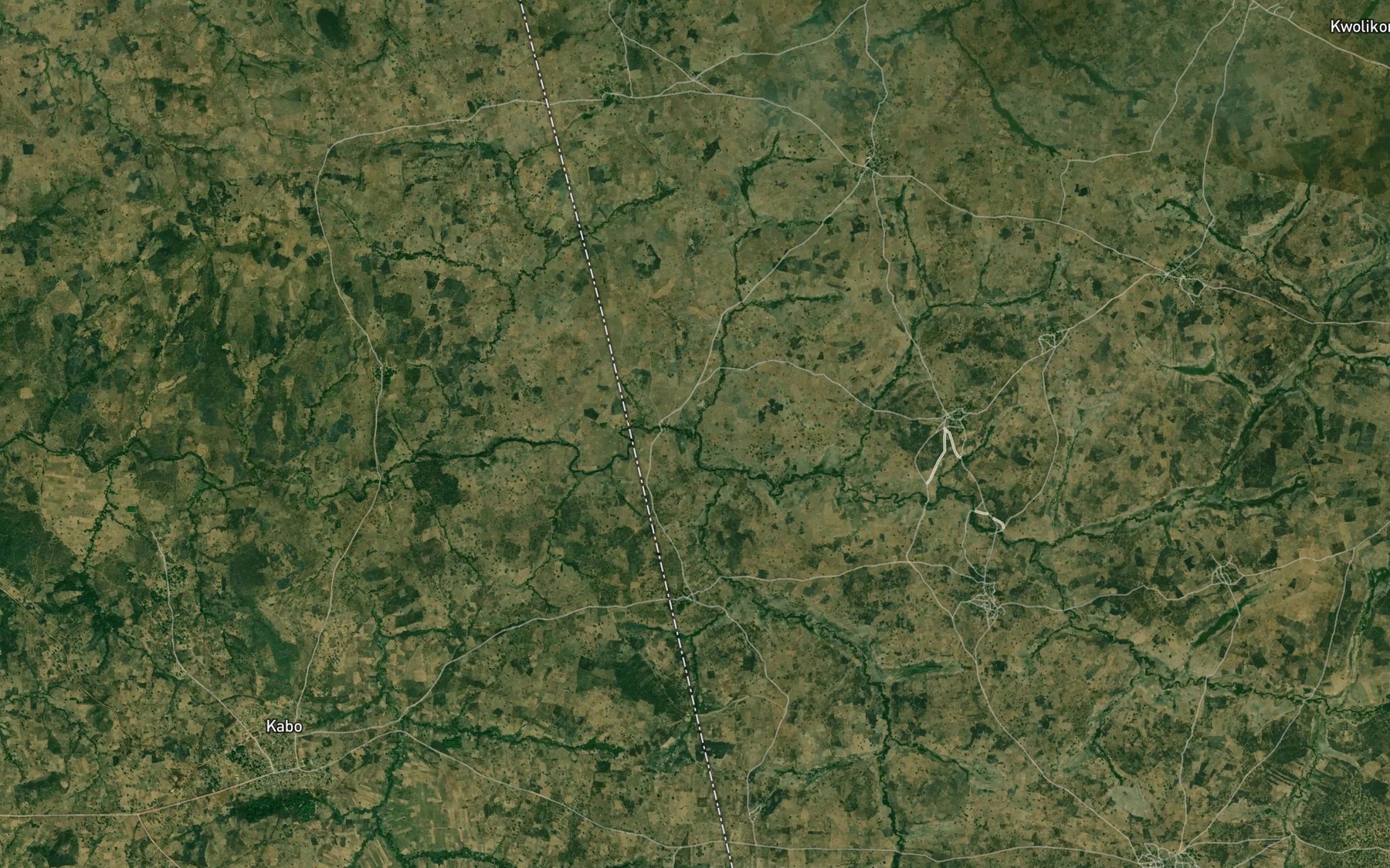 Satellite map of the River Kasara