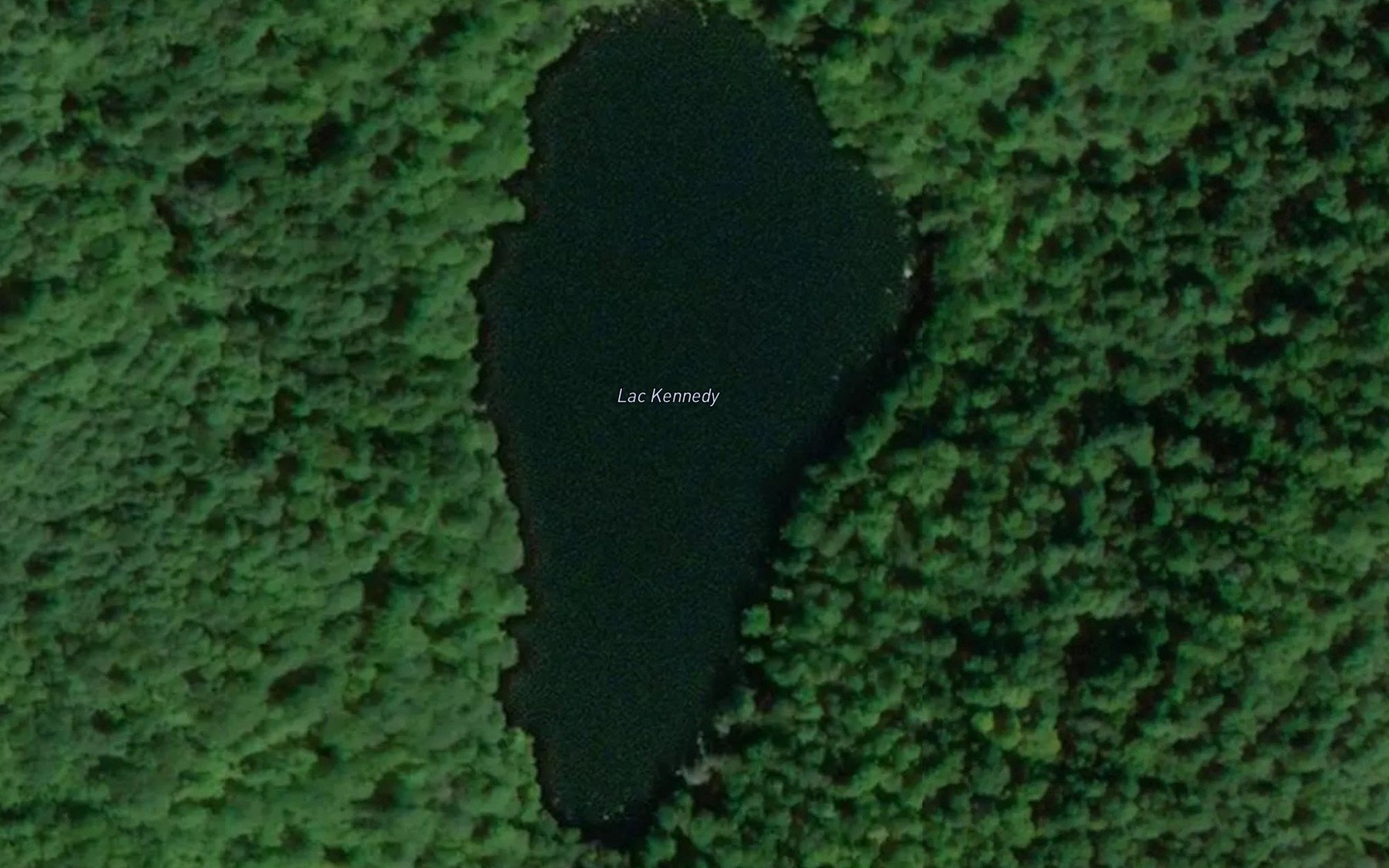 Satellite map of the Lac Kennedy