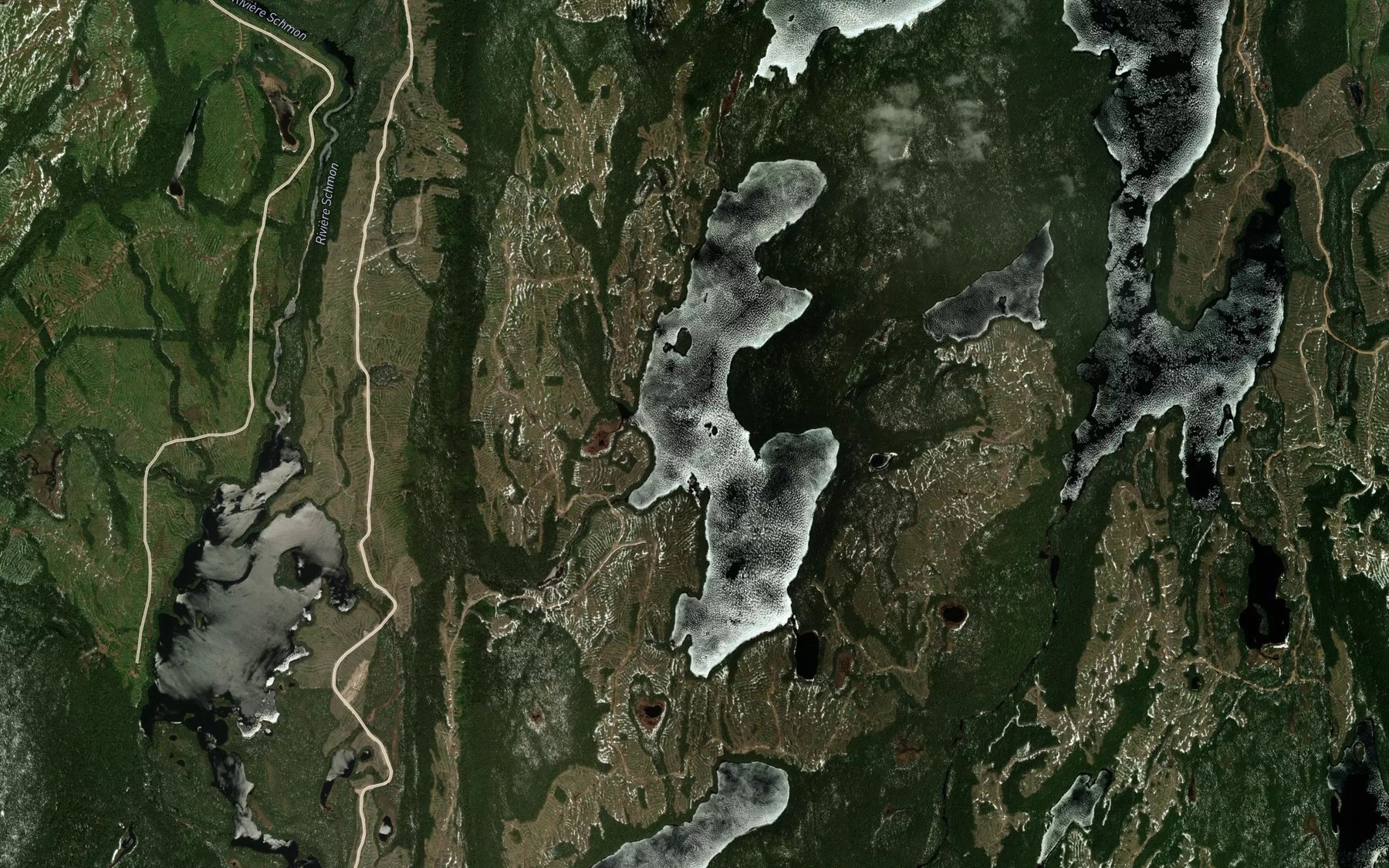 Satellite map of the Lac Guillaume