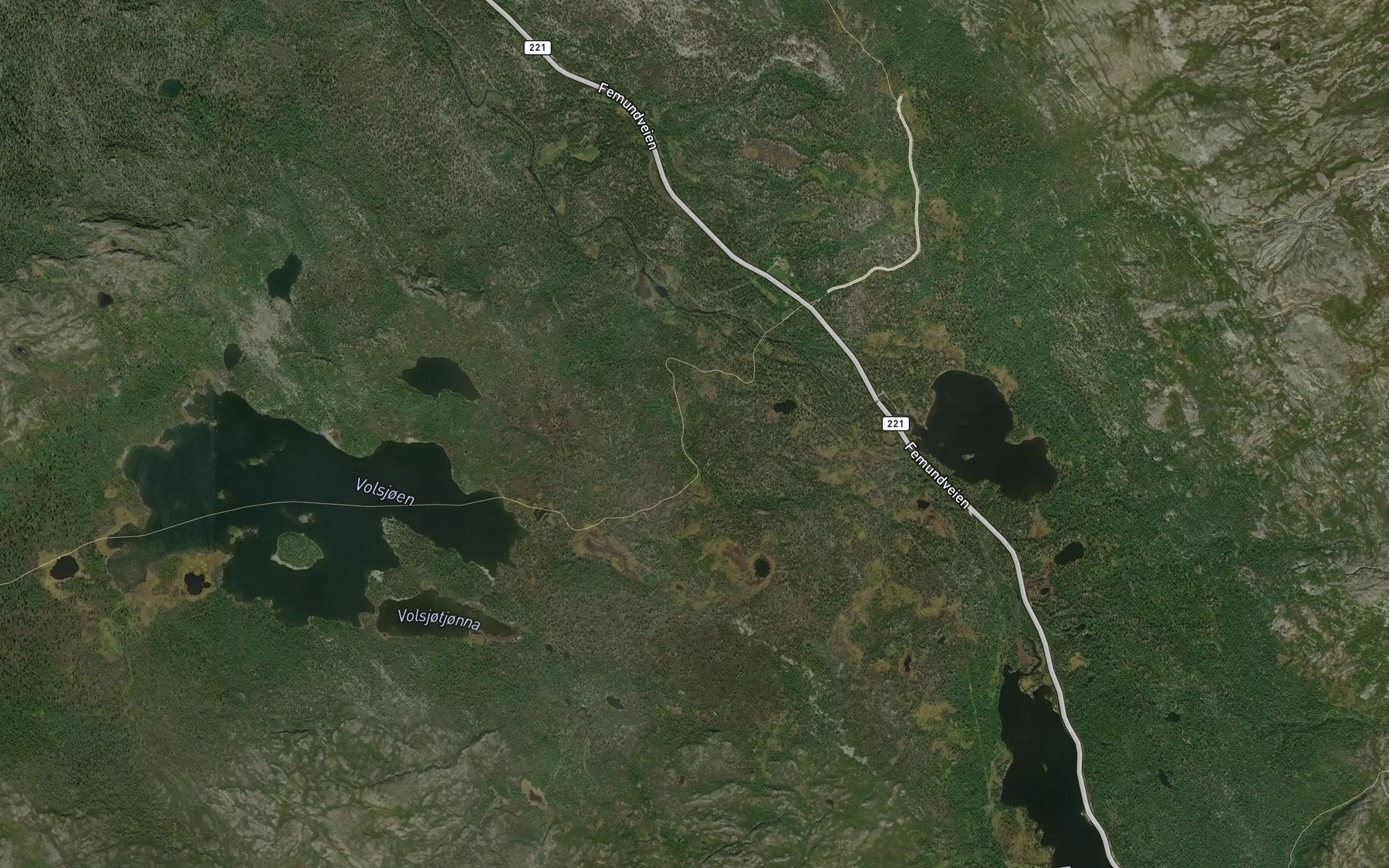 Satellite map of the Volsjobekken