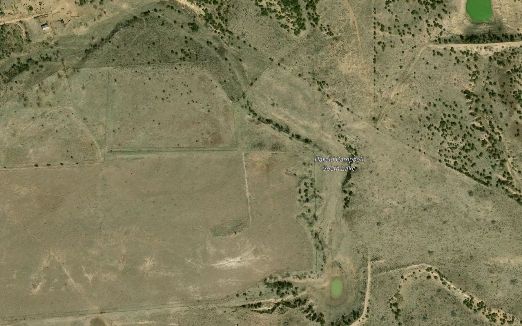 Satellite map of the Harold Campbell South Lake