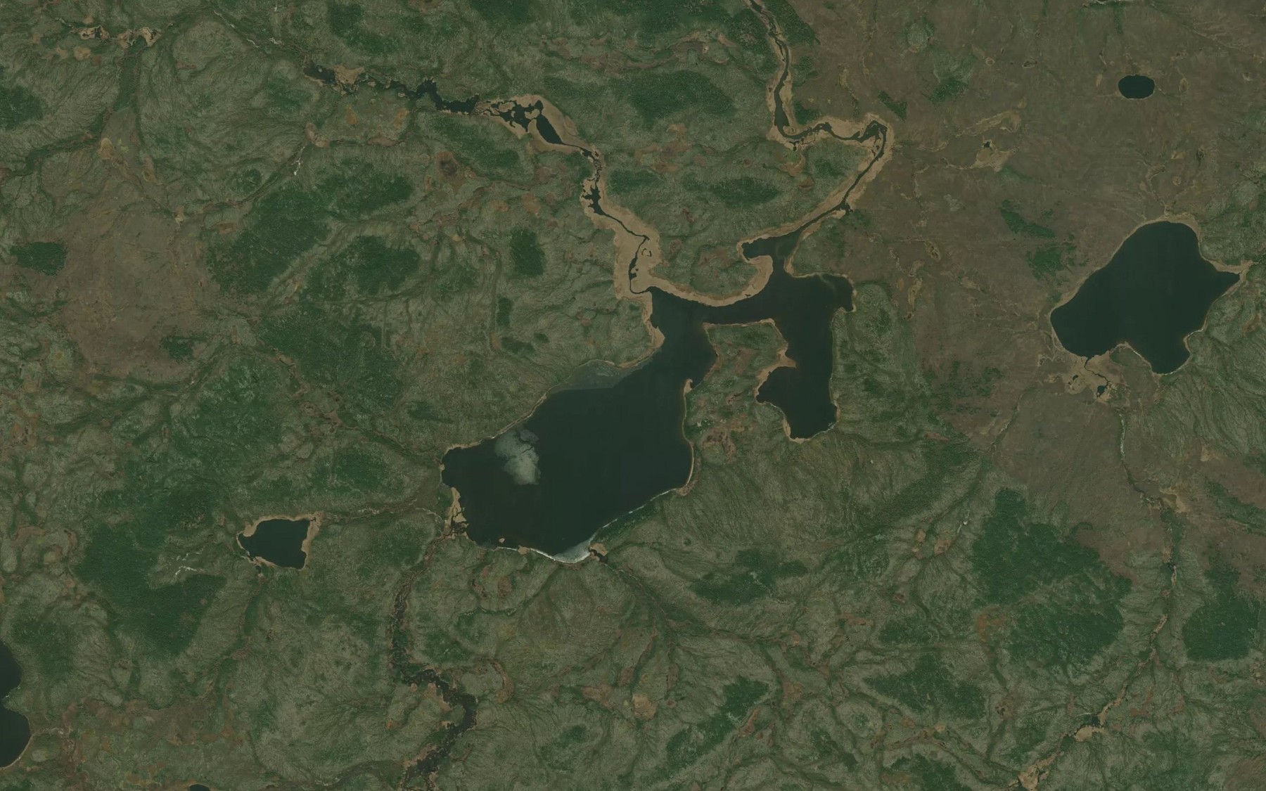 Satellite map of the Amistusinni Lake