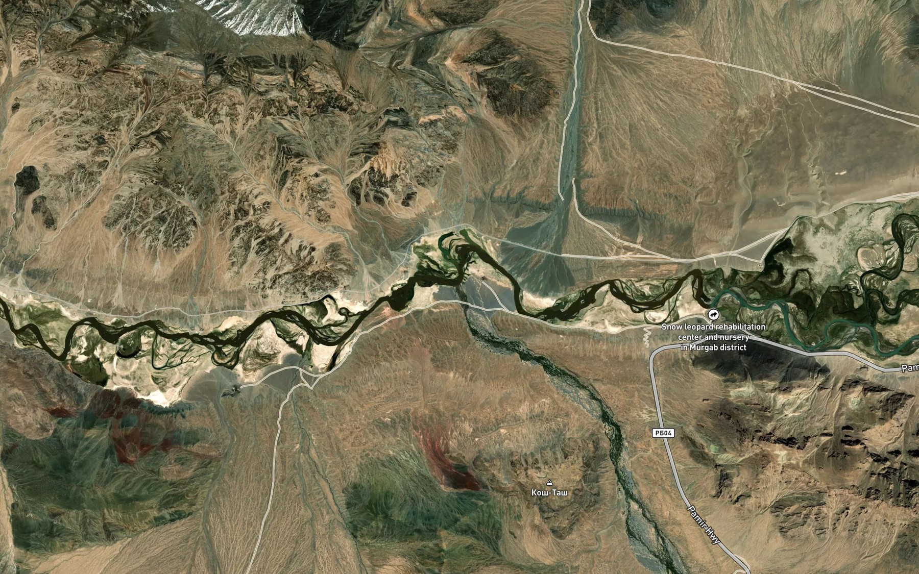 Satellite map of the Qarasu