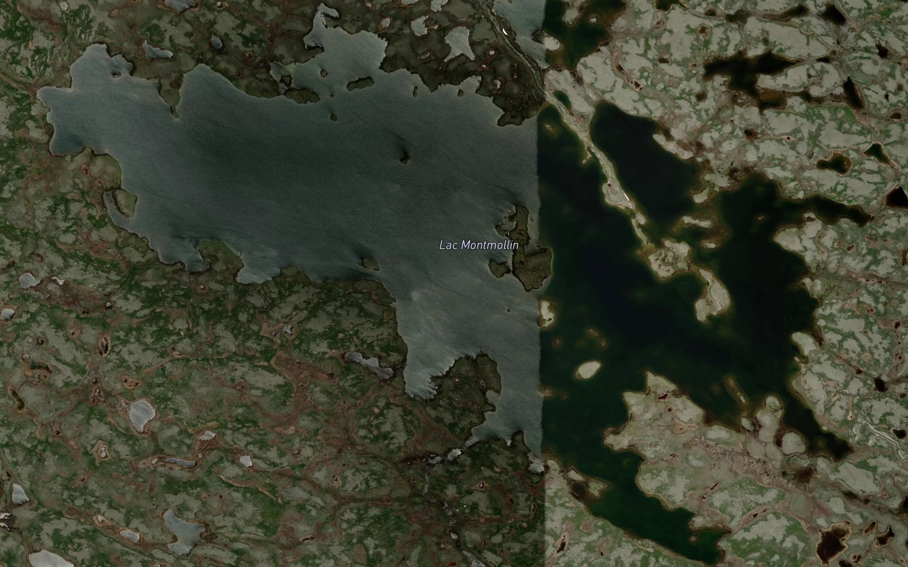 Satellite map of the Lac Montmollin