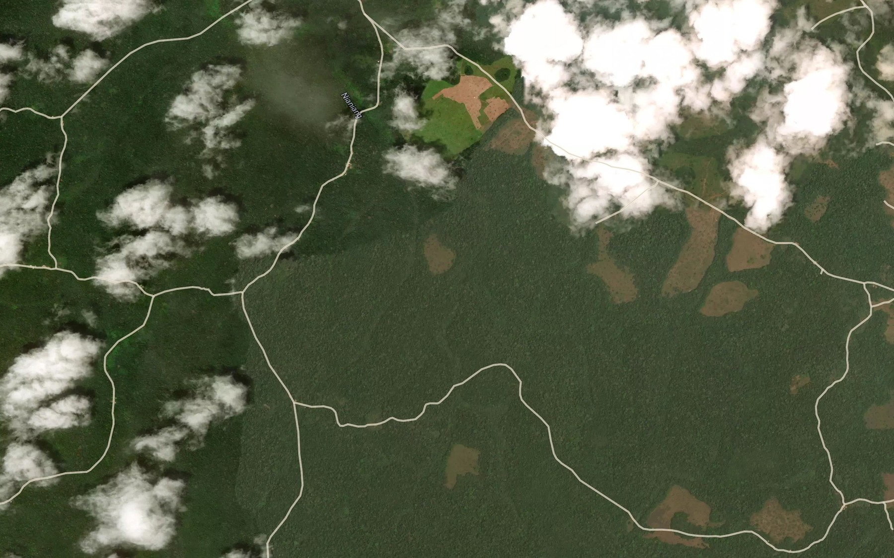 Satellite map of the Nye