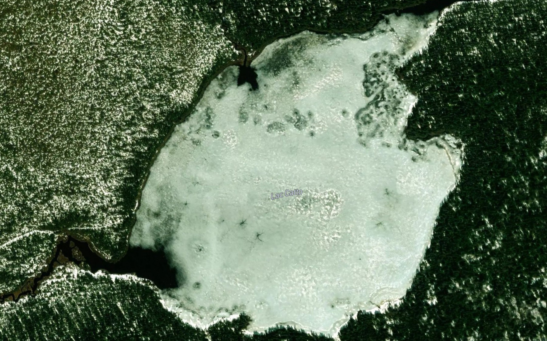 Satellite map of the Lac Catto