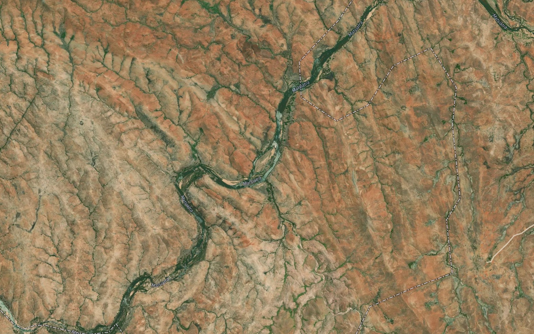 Satellite map of the Mananara