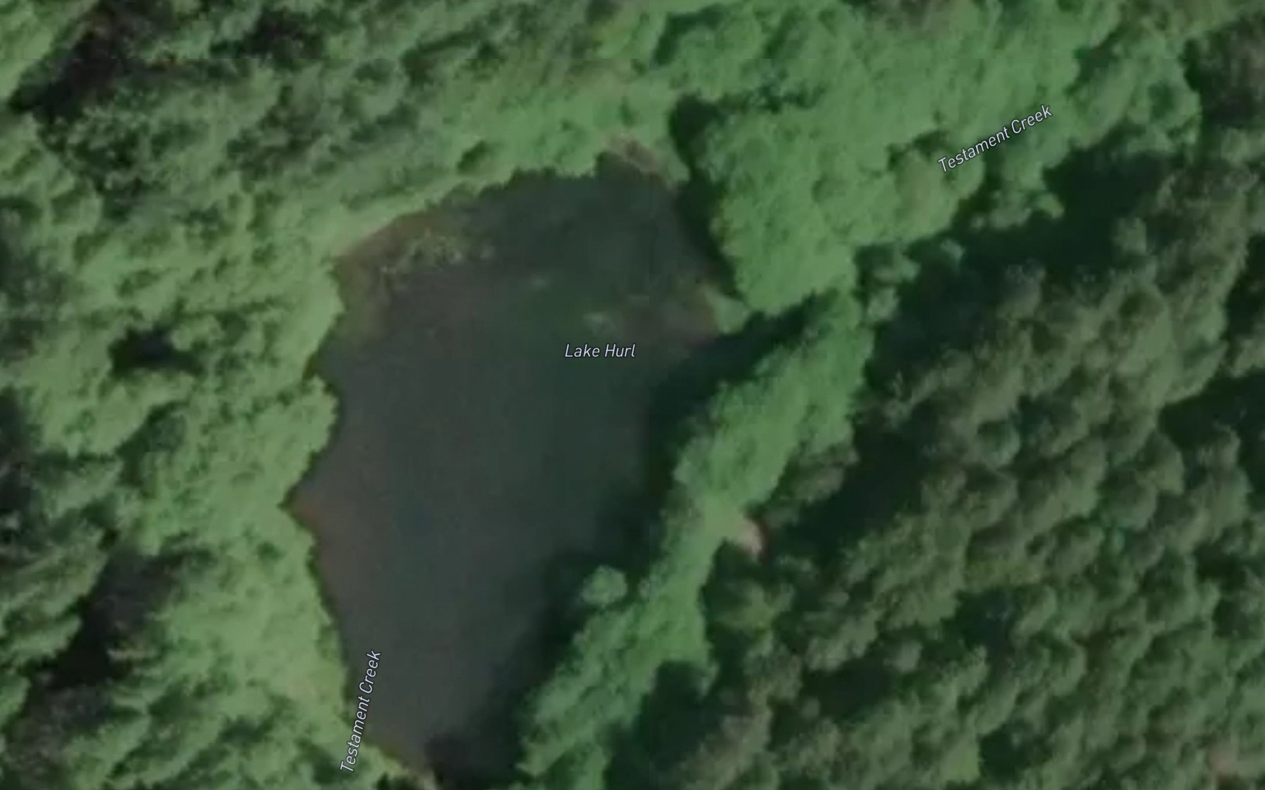 Satellite map of the Camp Cooper Reservoir