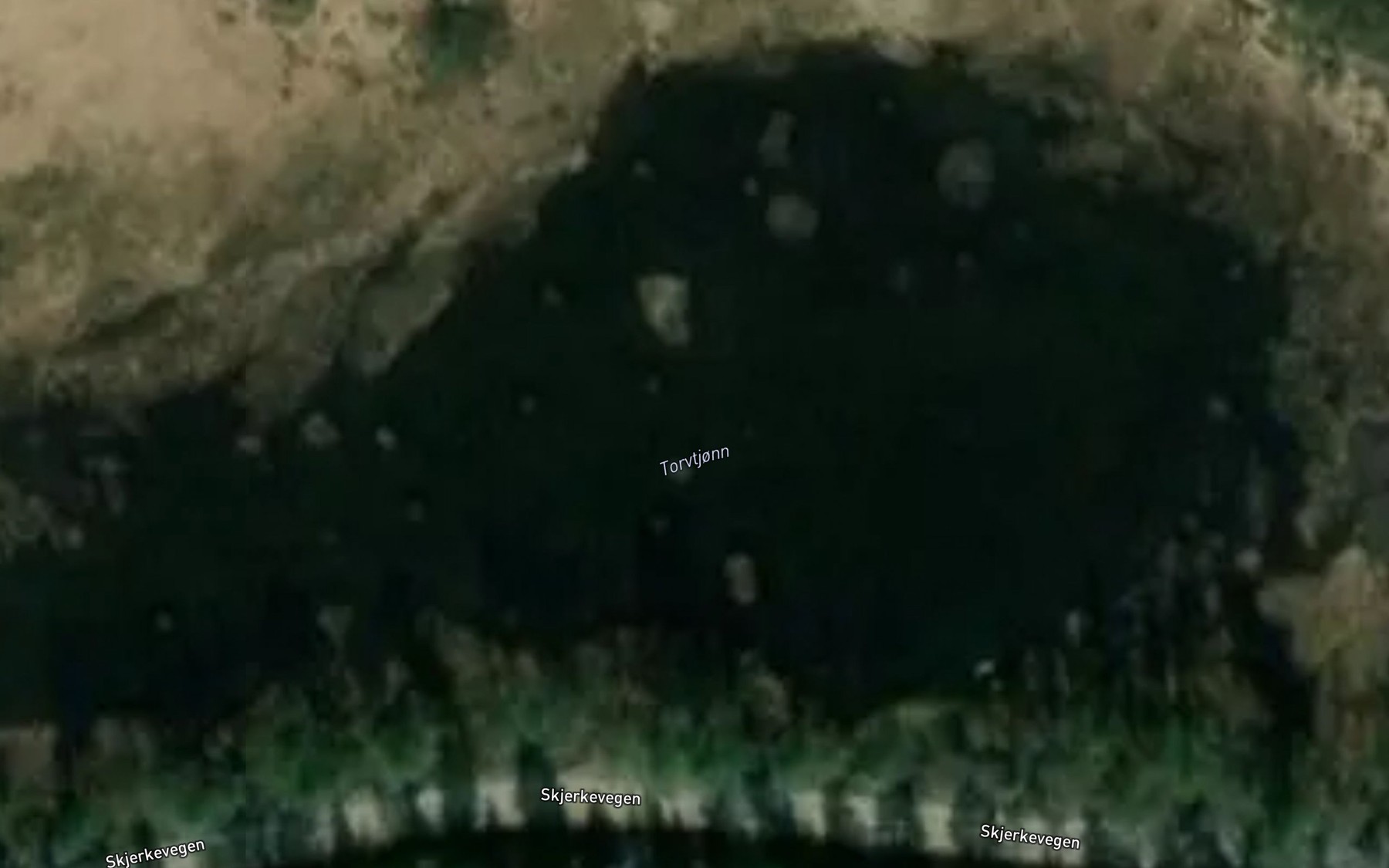 Satellite map of the Torvtjonn