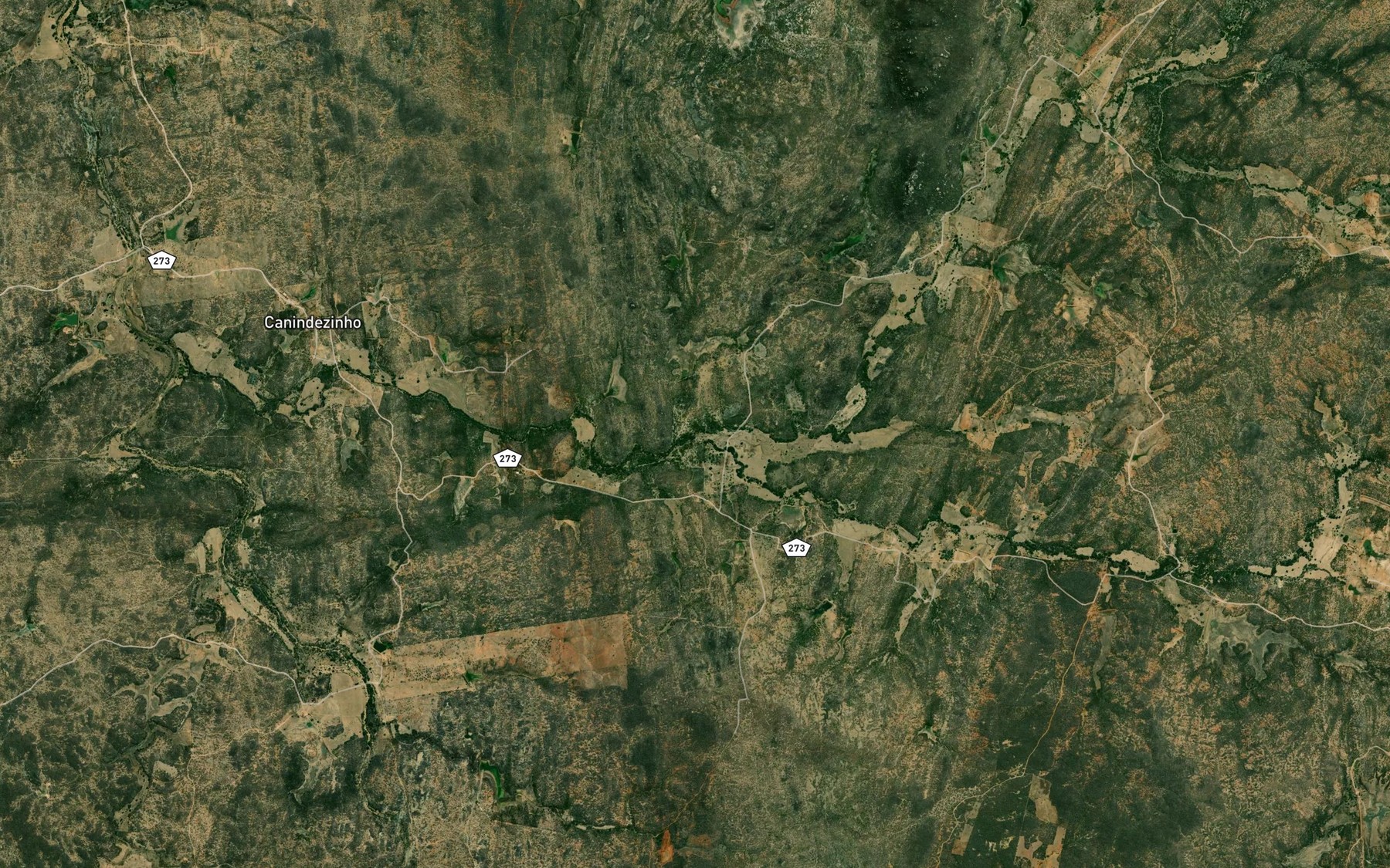 Satellite map of the Riacho Tras da Serra