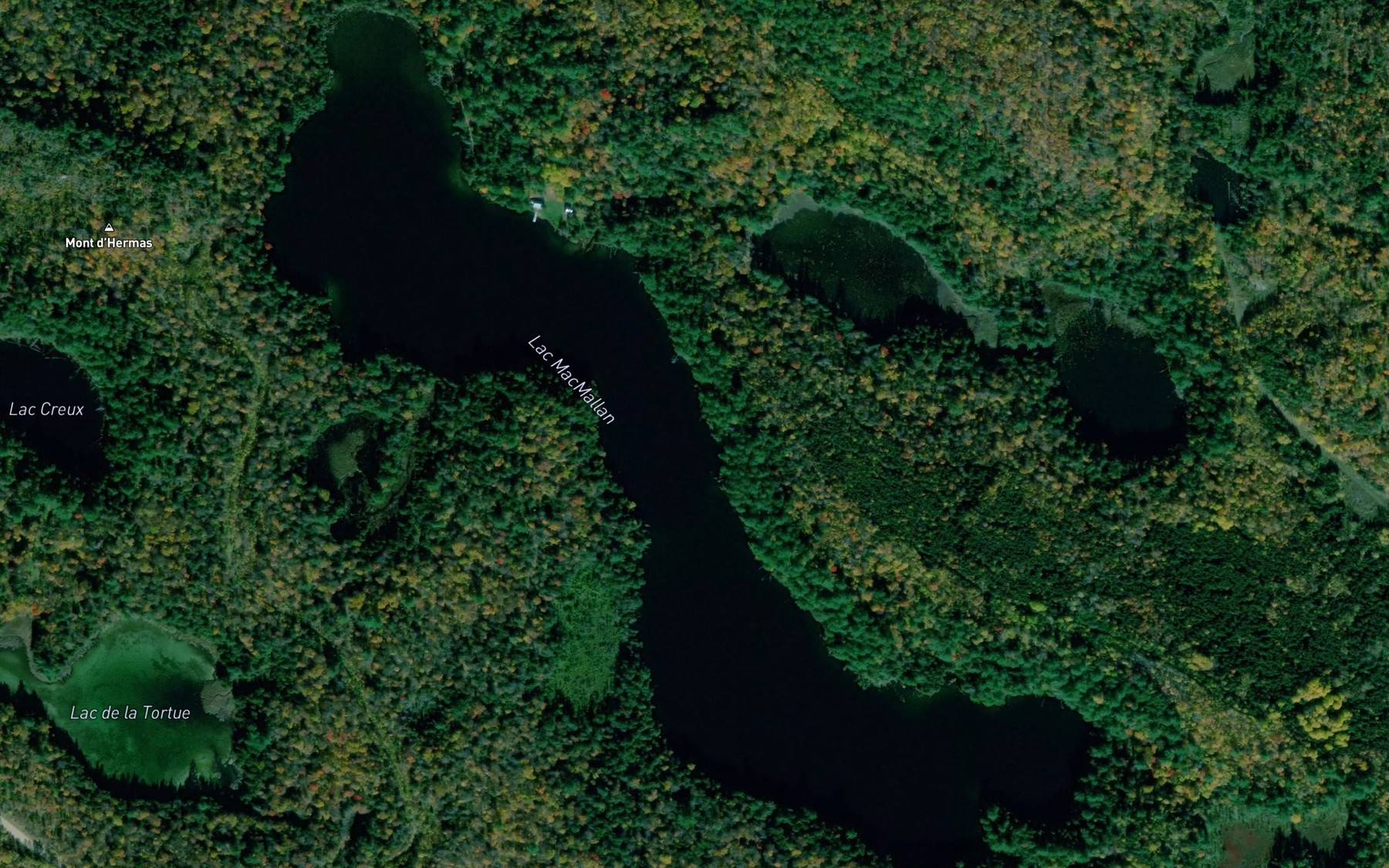 Satellite map of the Lac MacMallan