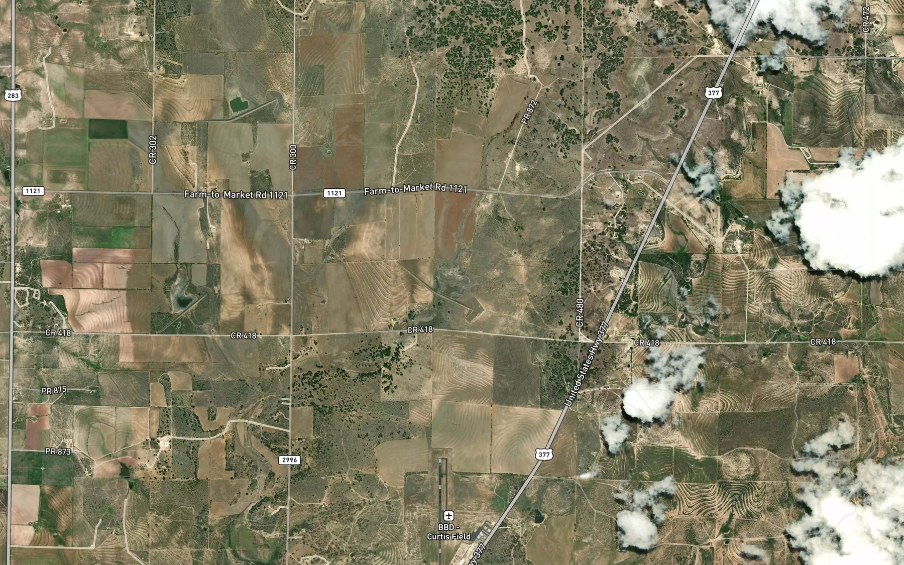 Satellite map of the Soil Conservation Service Site 46 Reservoir
