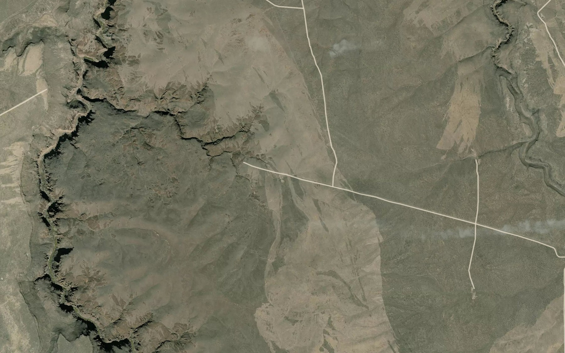 Satellite map of the Little Spring Creek Reservoir