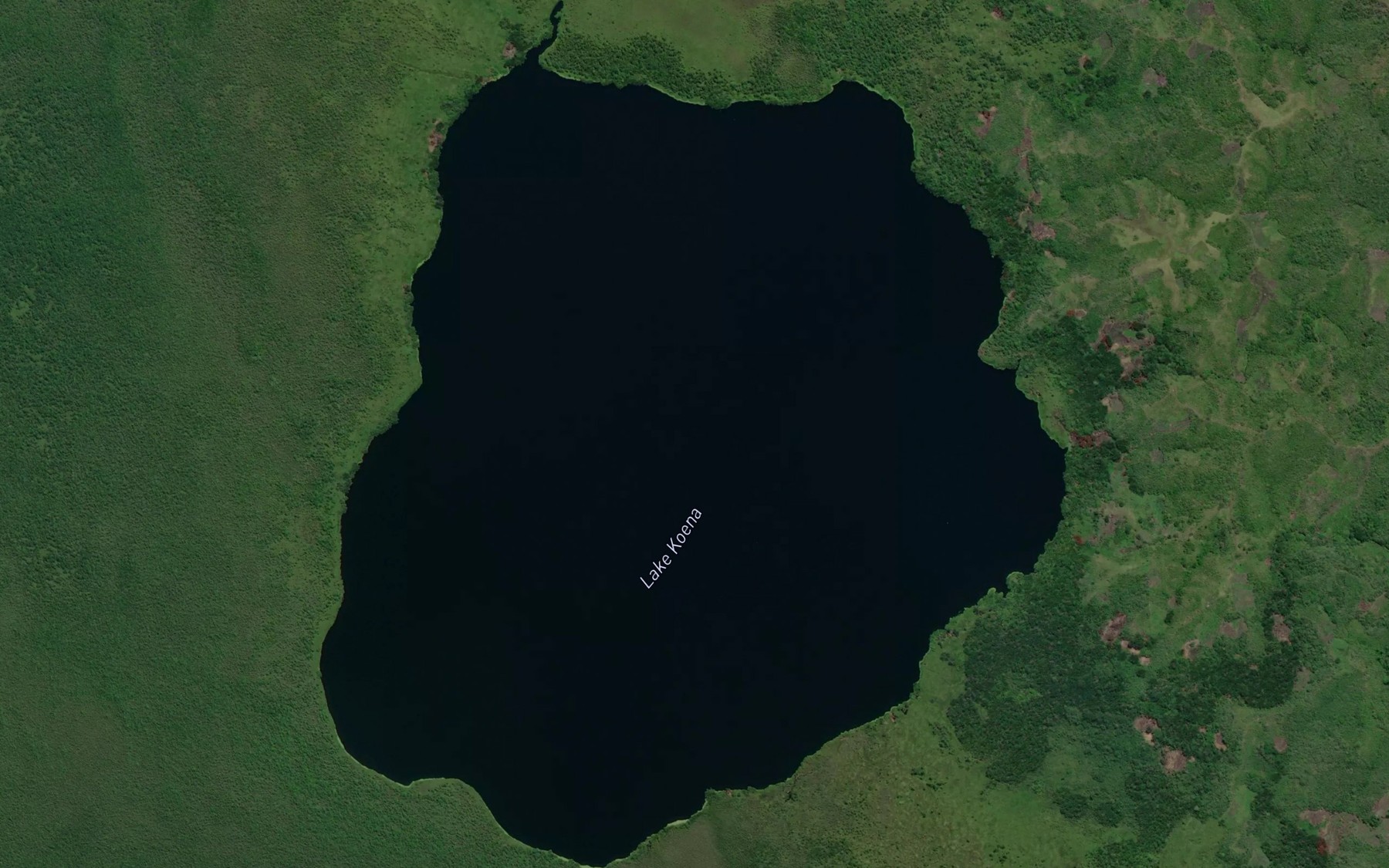 Satellite map of the Lake Koena