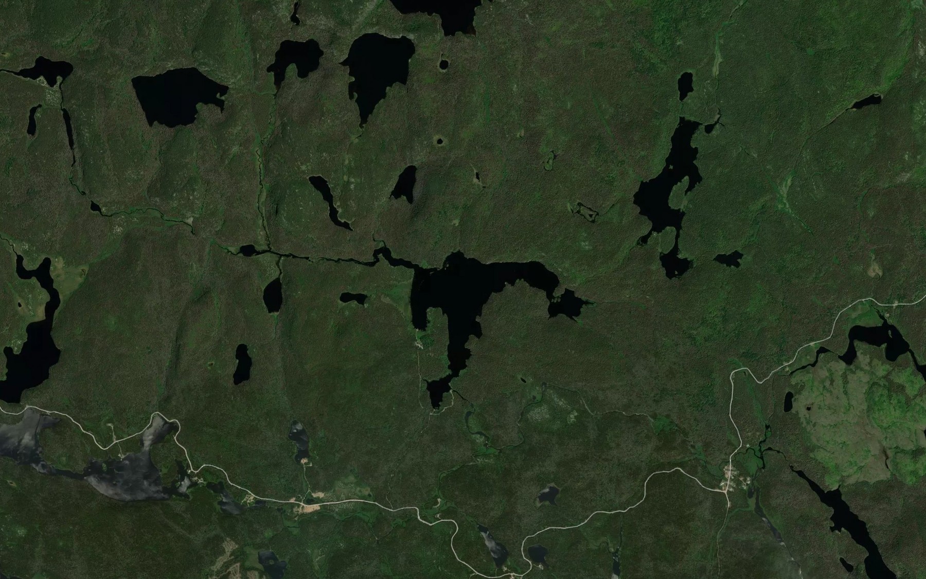 Satellite map of the Lac Arthur