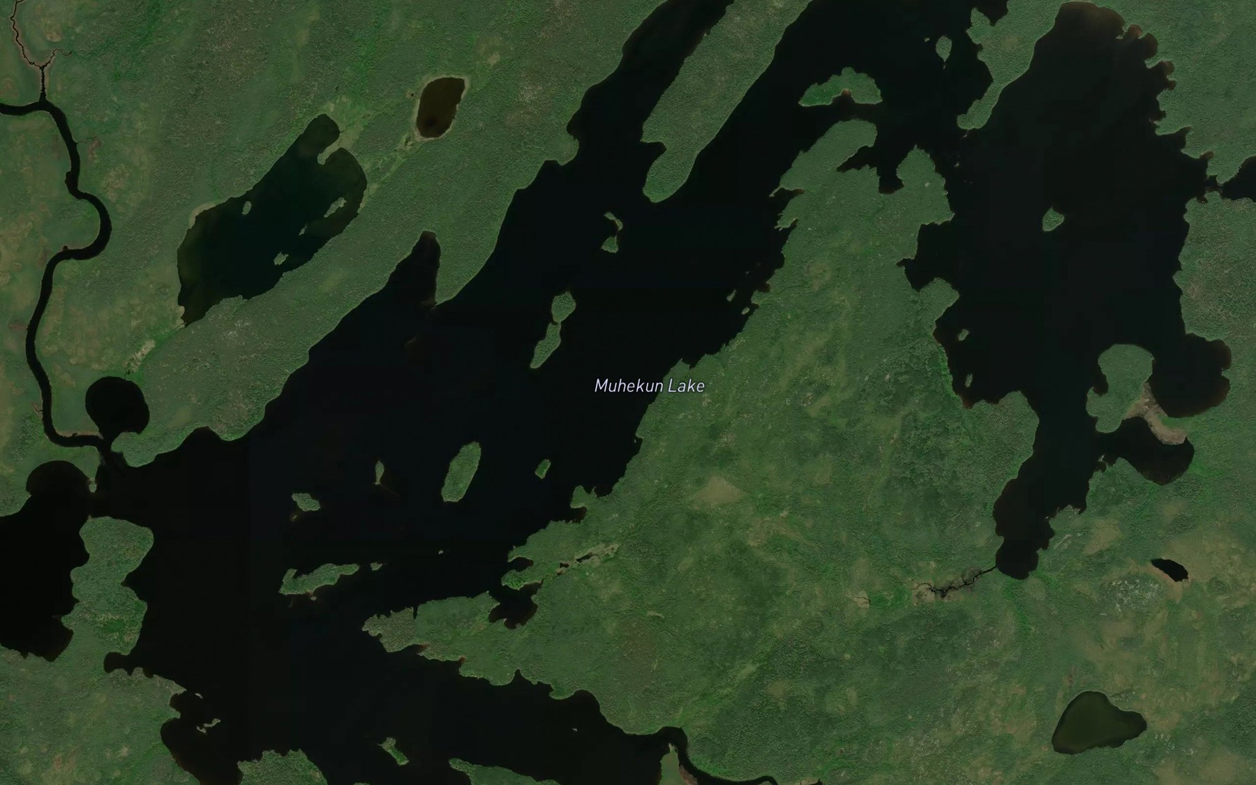 Satellite map of the Munekun Lake