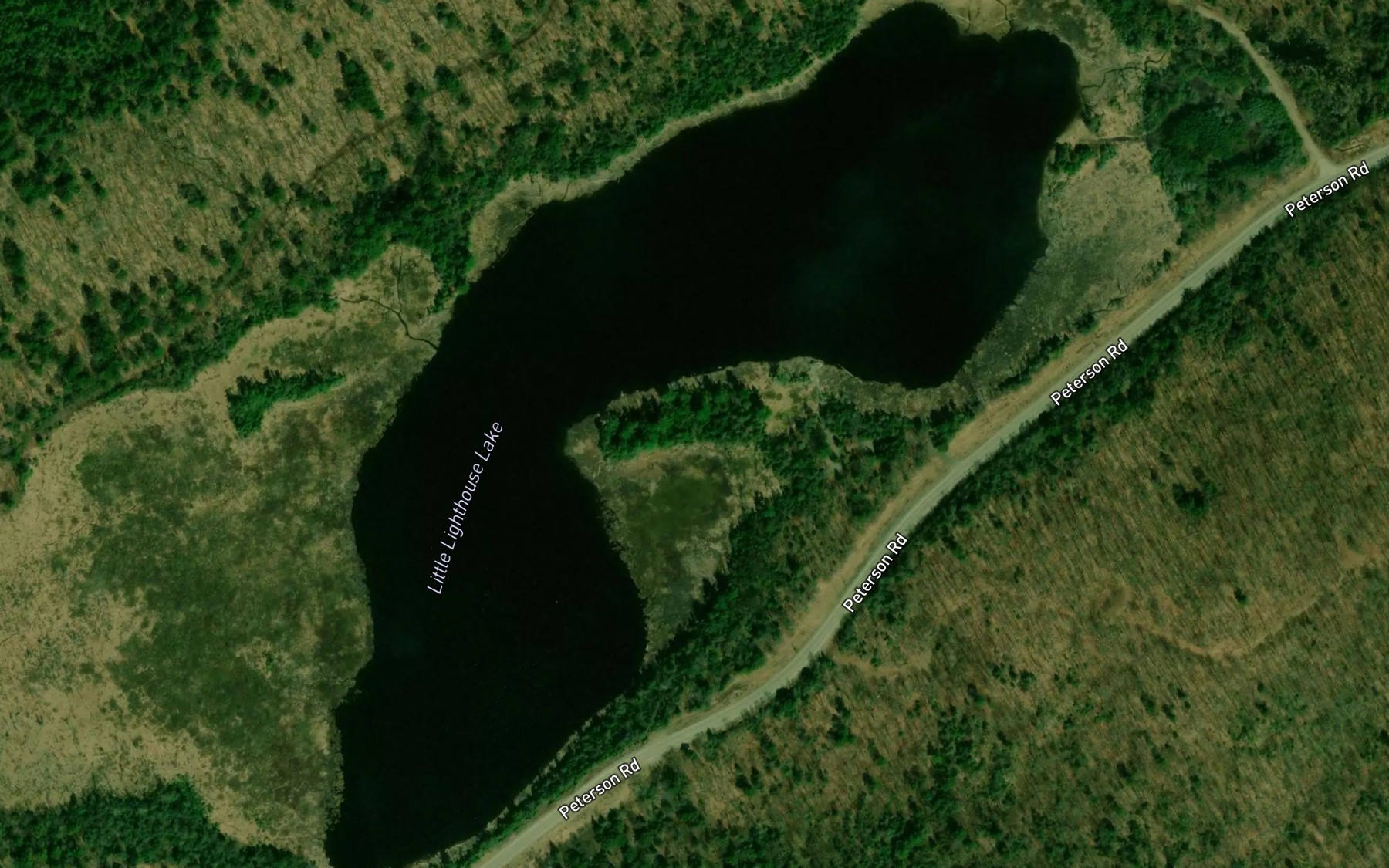Satellite map of the Little Lighthouse Lake