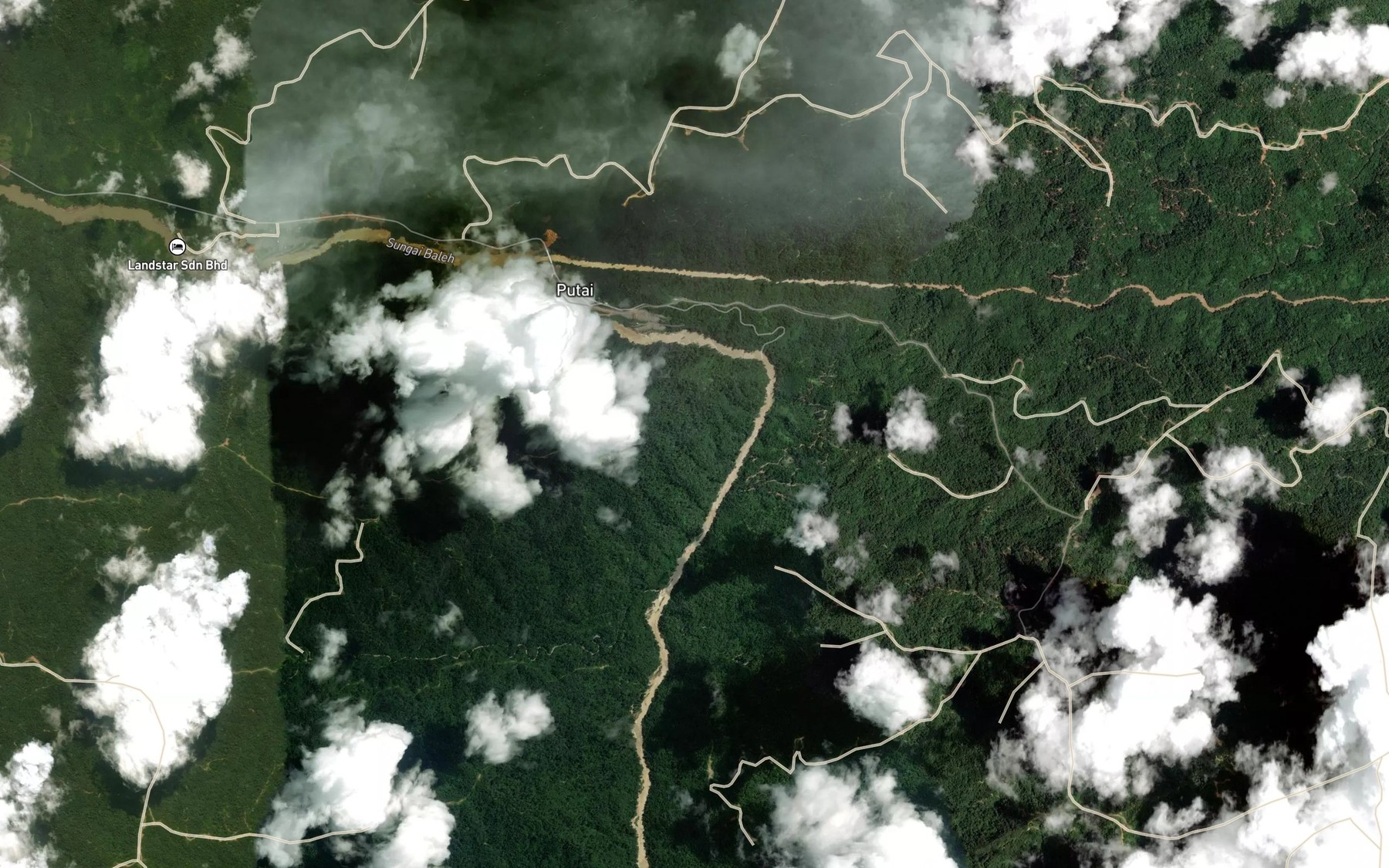 Satellite map of the Sungai Nguan