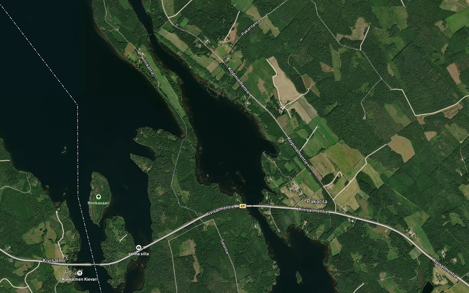 Satellite map of the Lyhinselka