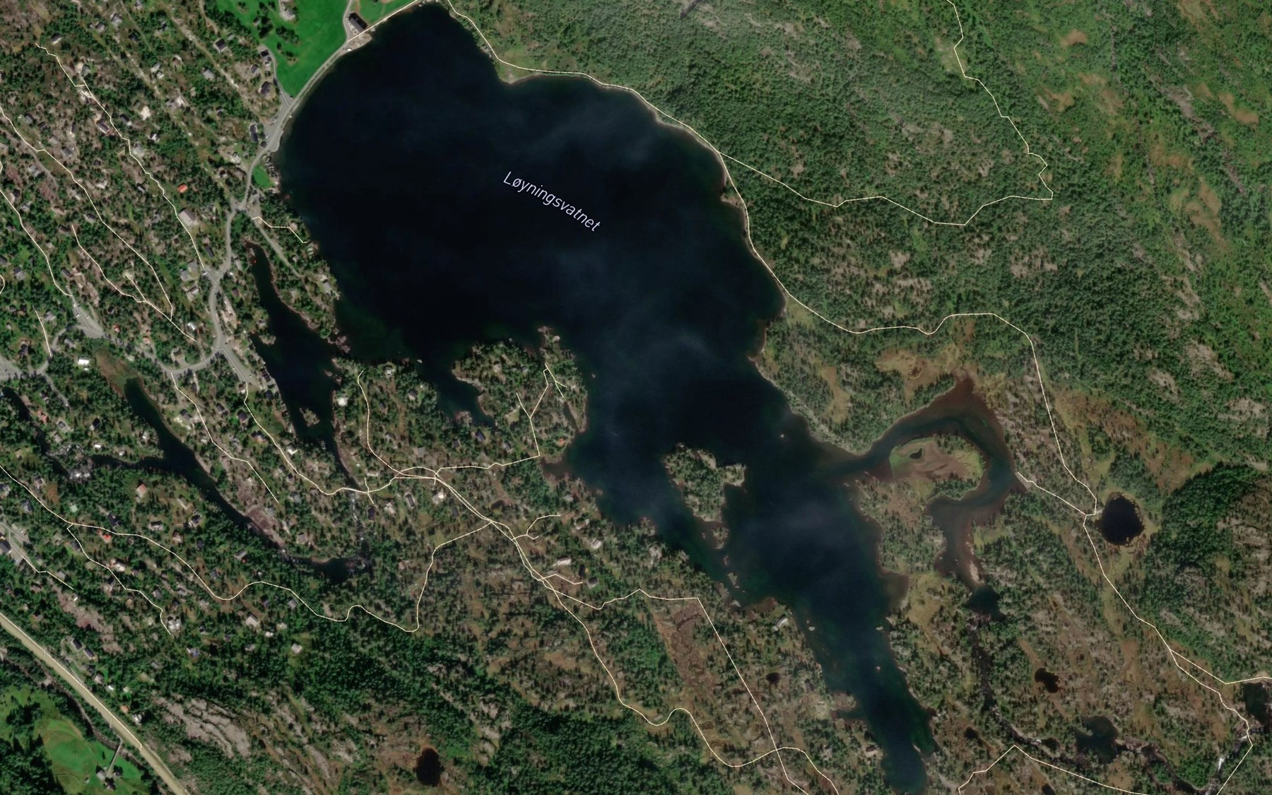Satellite map of the Loyningsvatnet