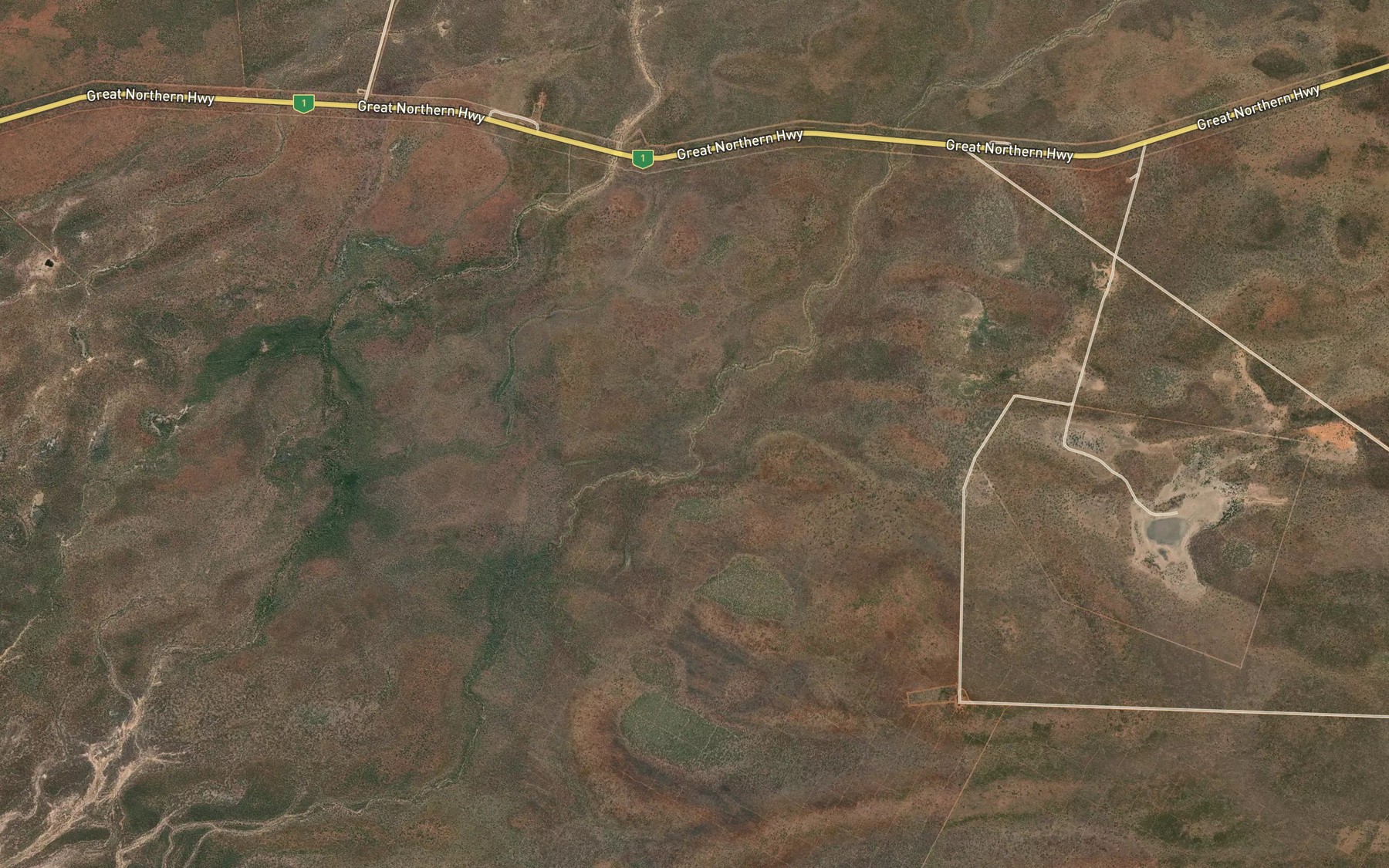 Satellite map of the Collins Creek