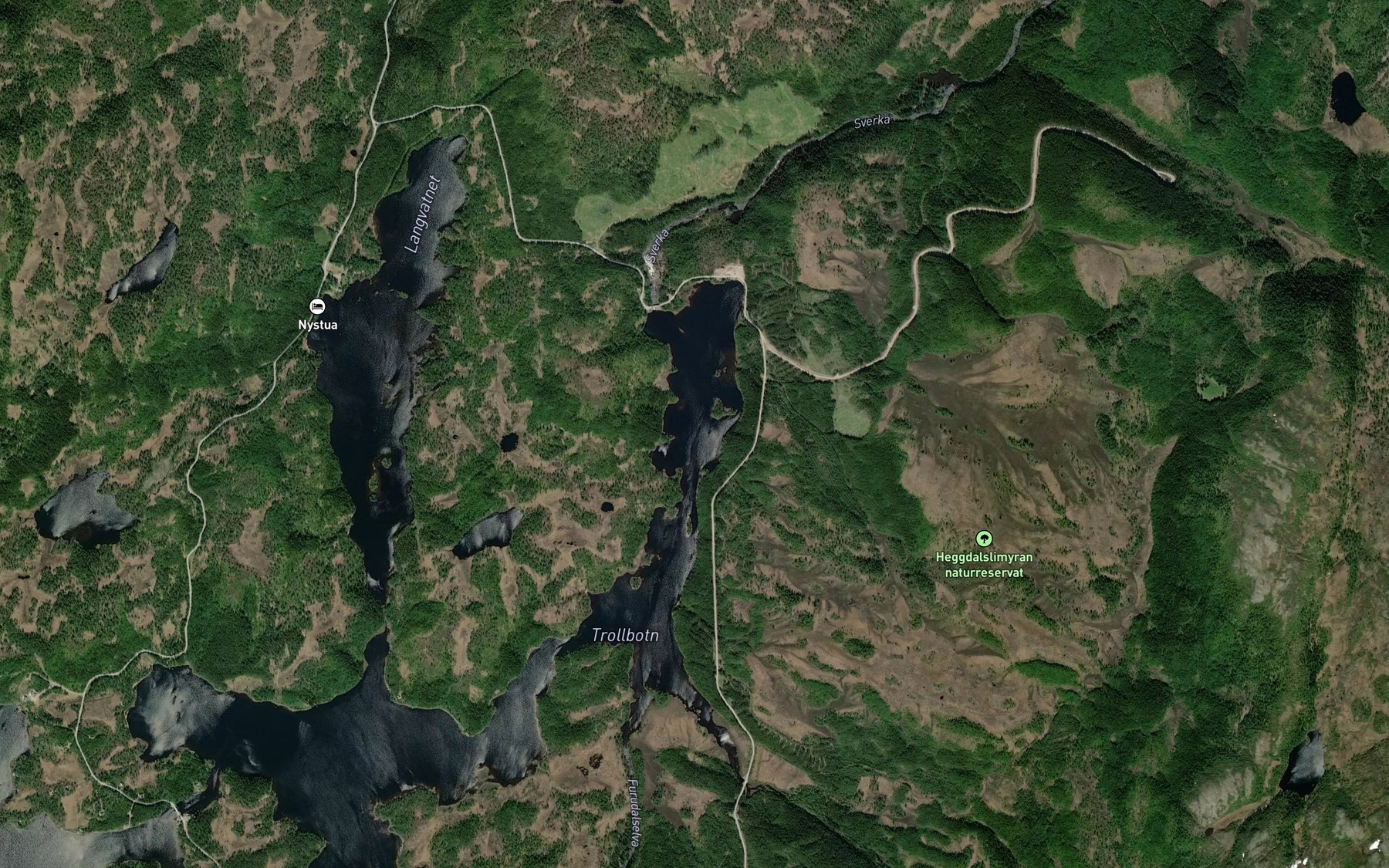 Satellite map of the Heggdolin