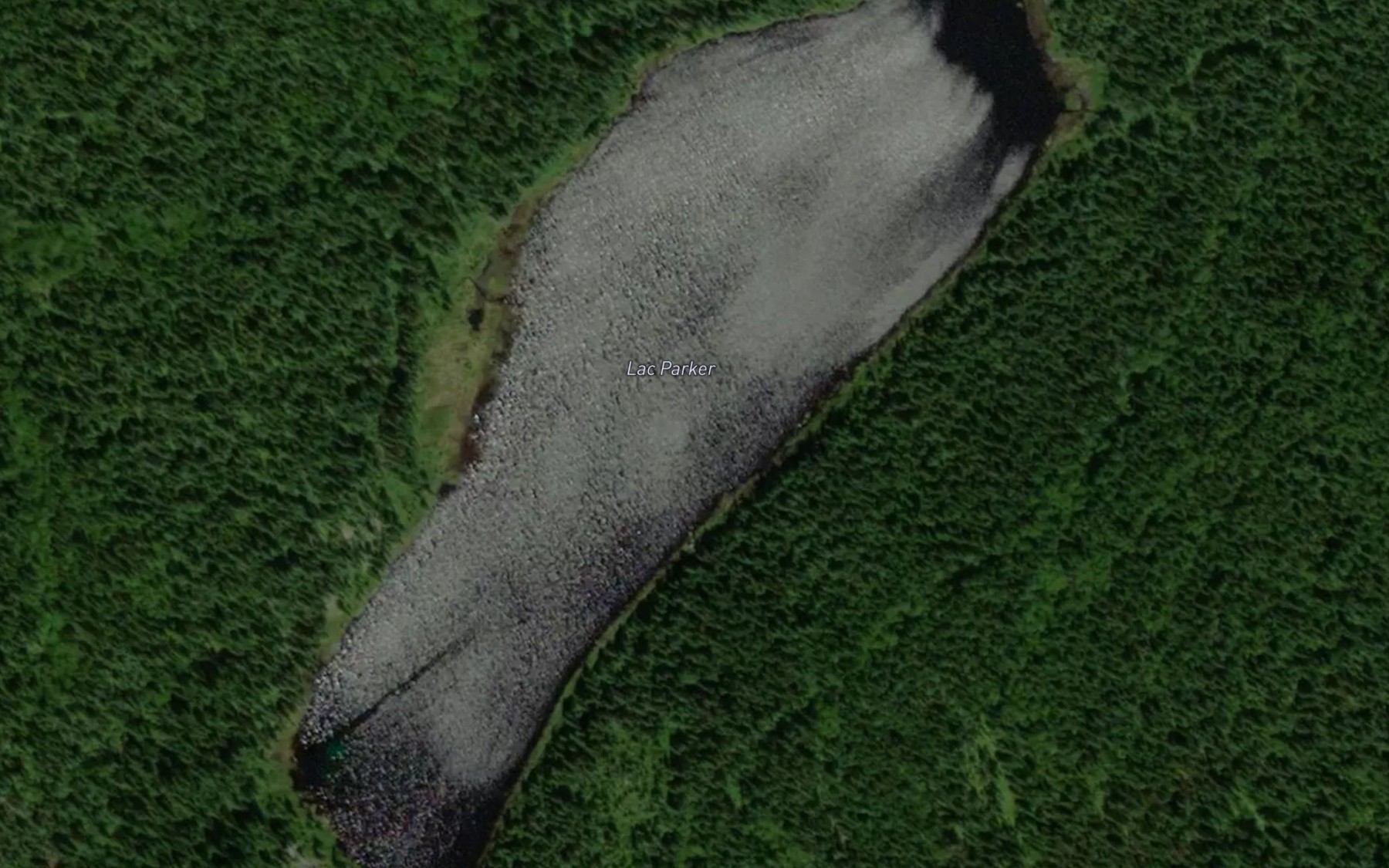 Satellite map of the Lac Parker