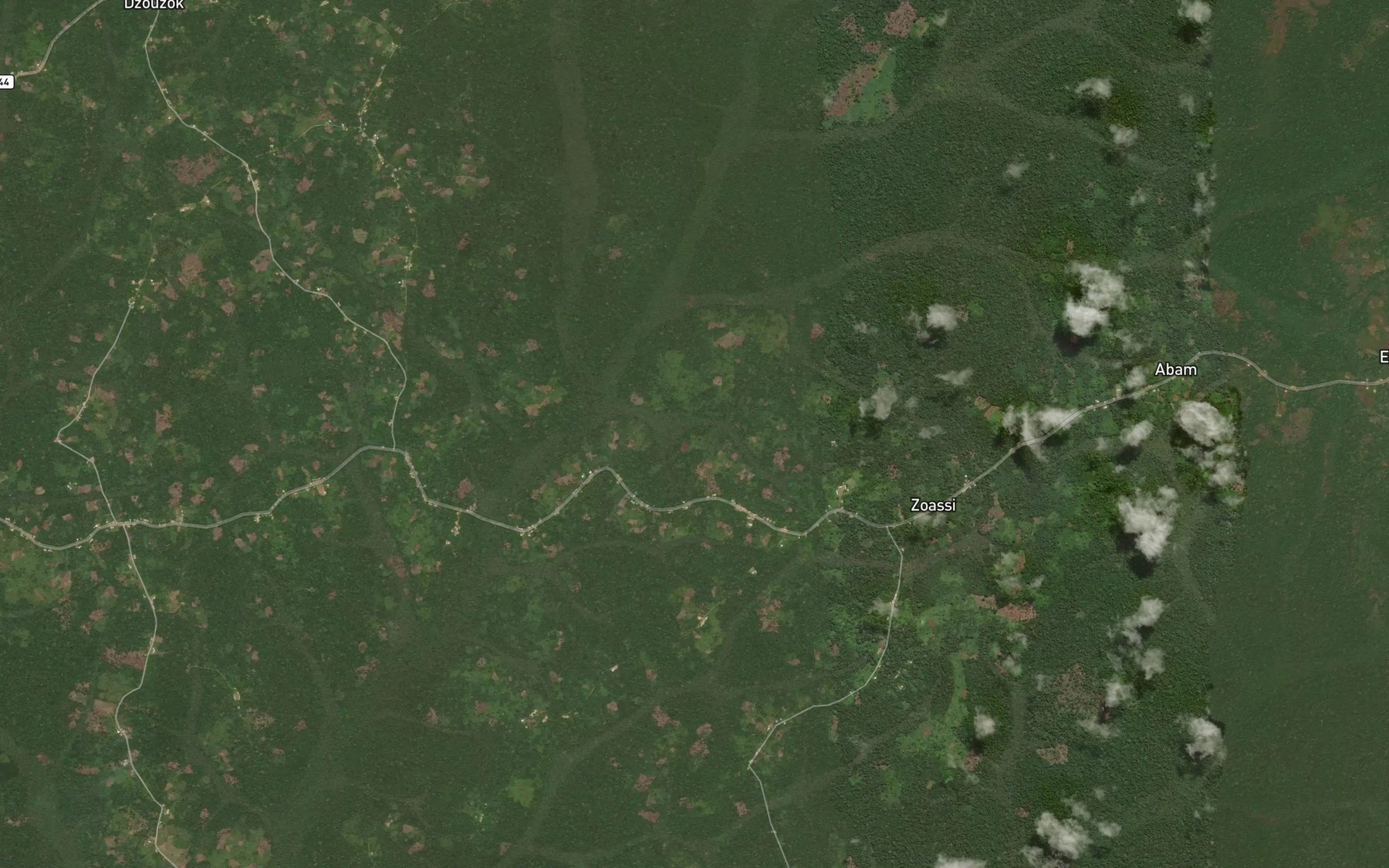 Satellite map of the Anga