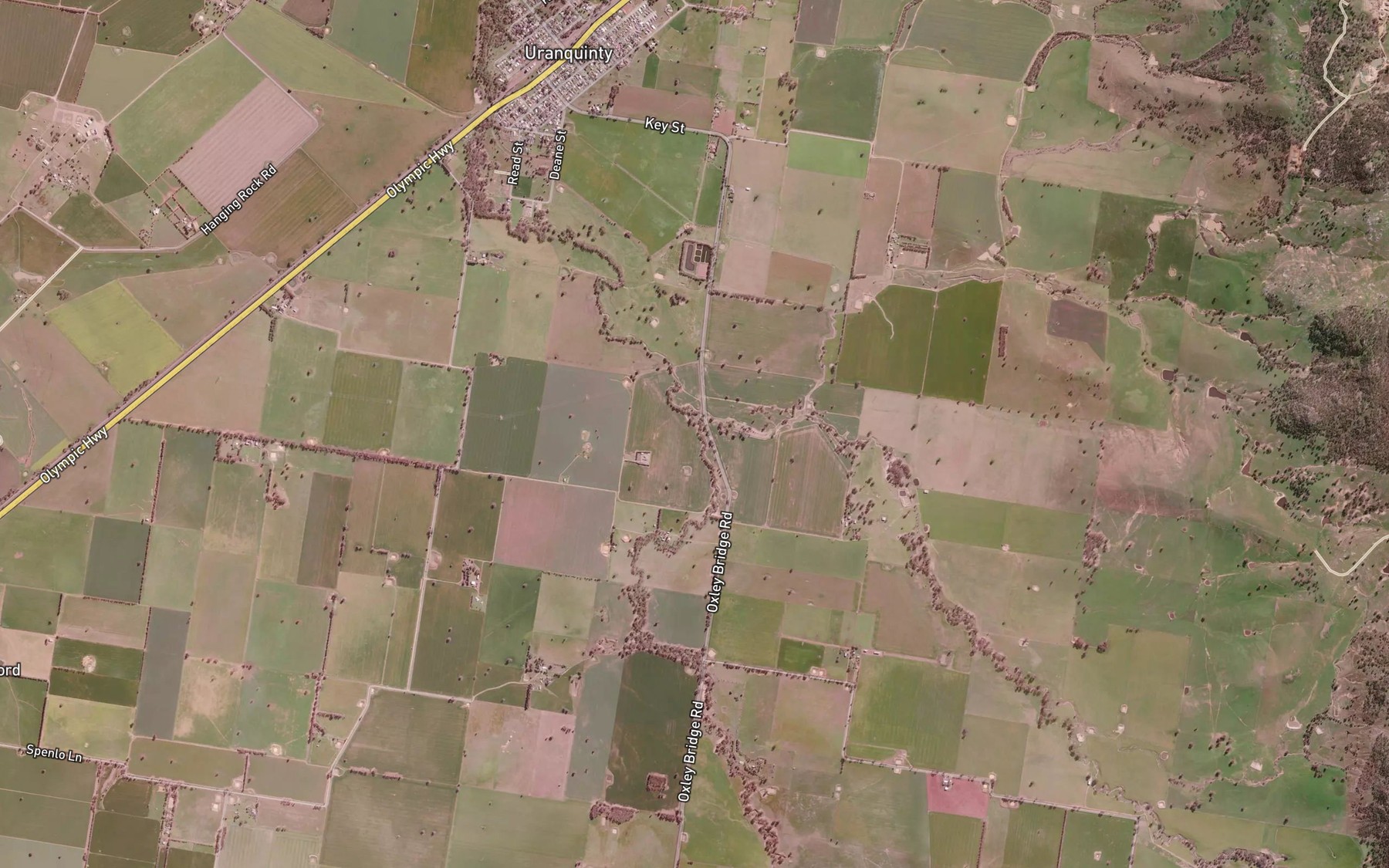 Satellite map of the Colloboralli Creek
