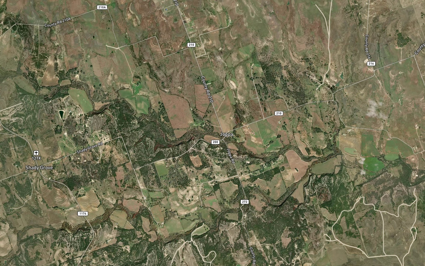Satellite map of the Pool Branch
